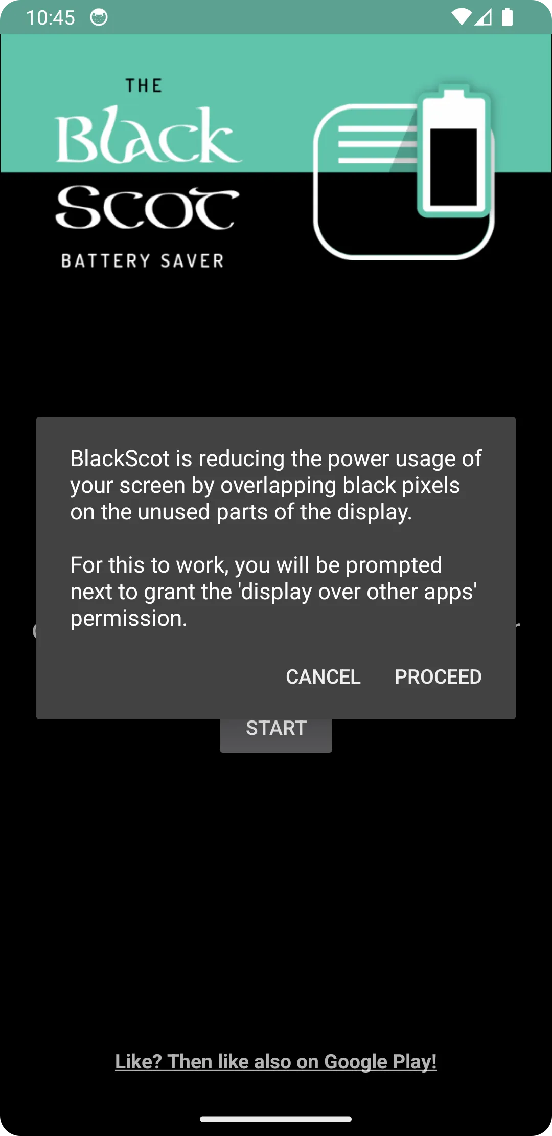 BlackScot screen battery saver | Indus Appstore | Screenshot