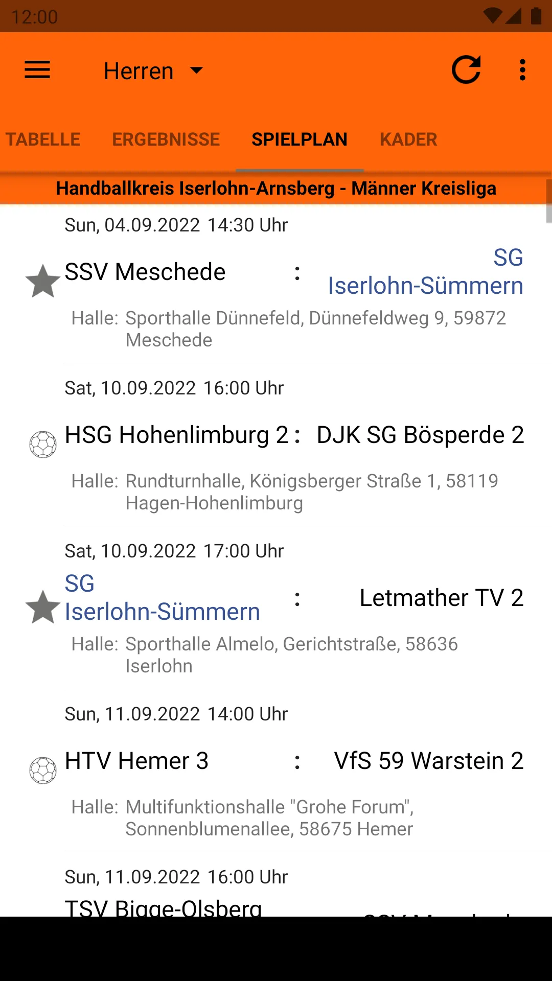 SG Iserlohn-Sümmern | Indus Appstore | Screenshot