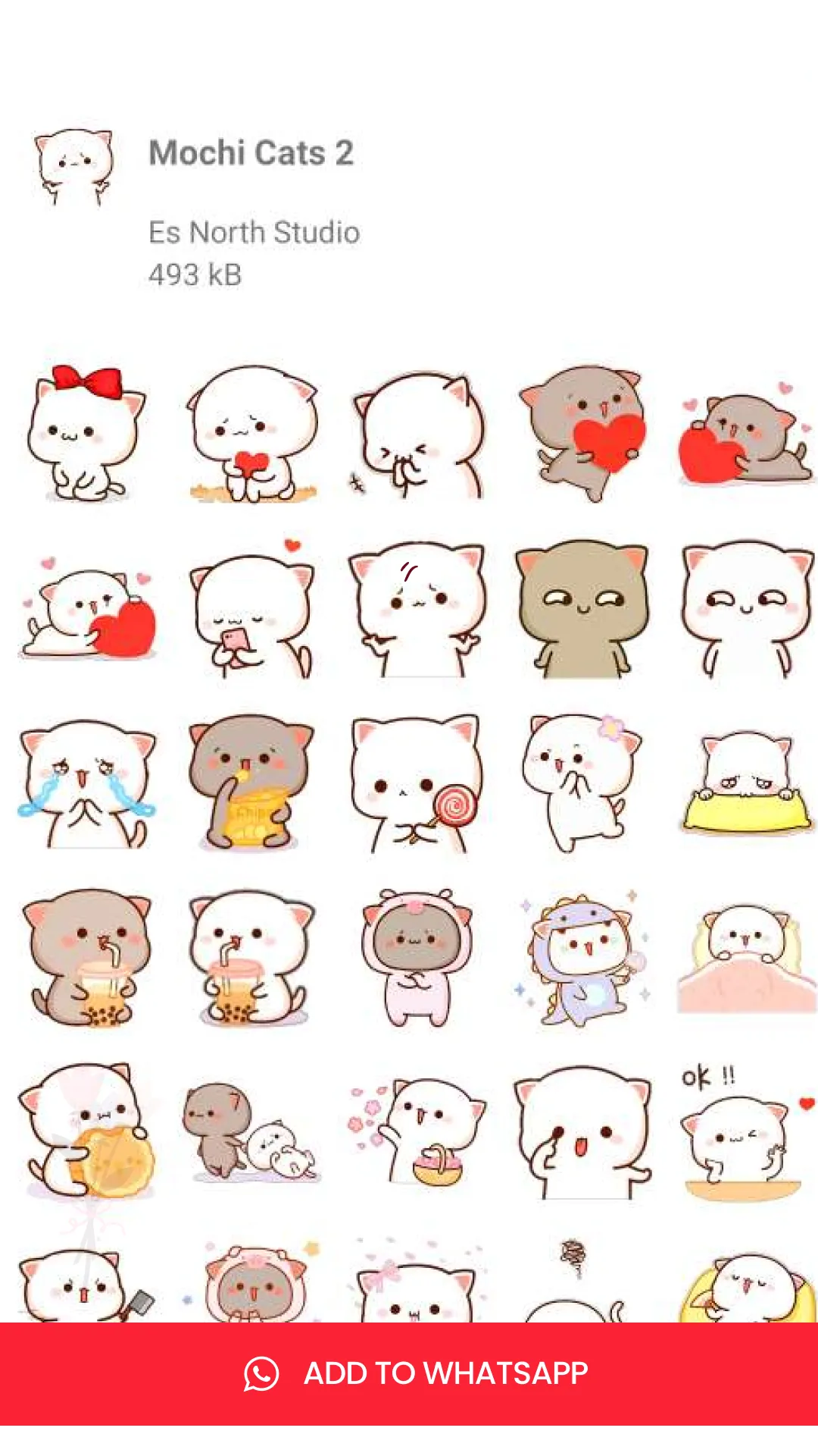 Mochi Cat Stickers - WASticker | Indus Appstore | Screenshot