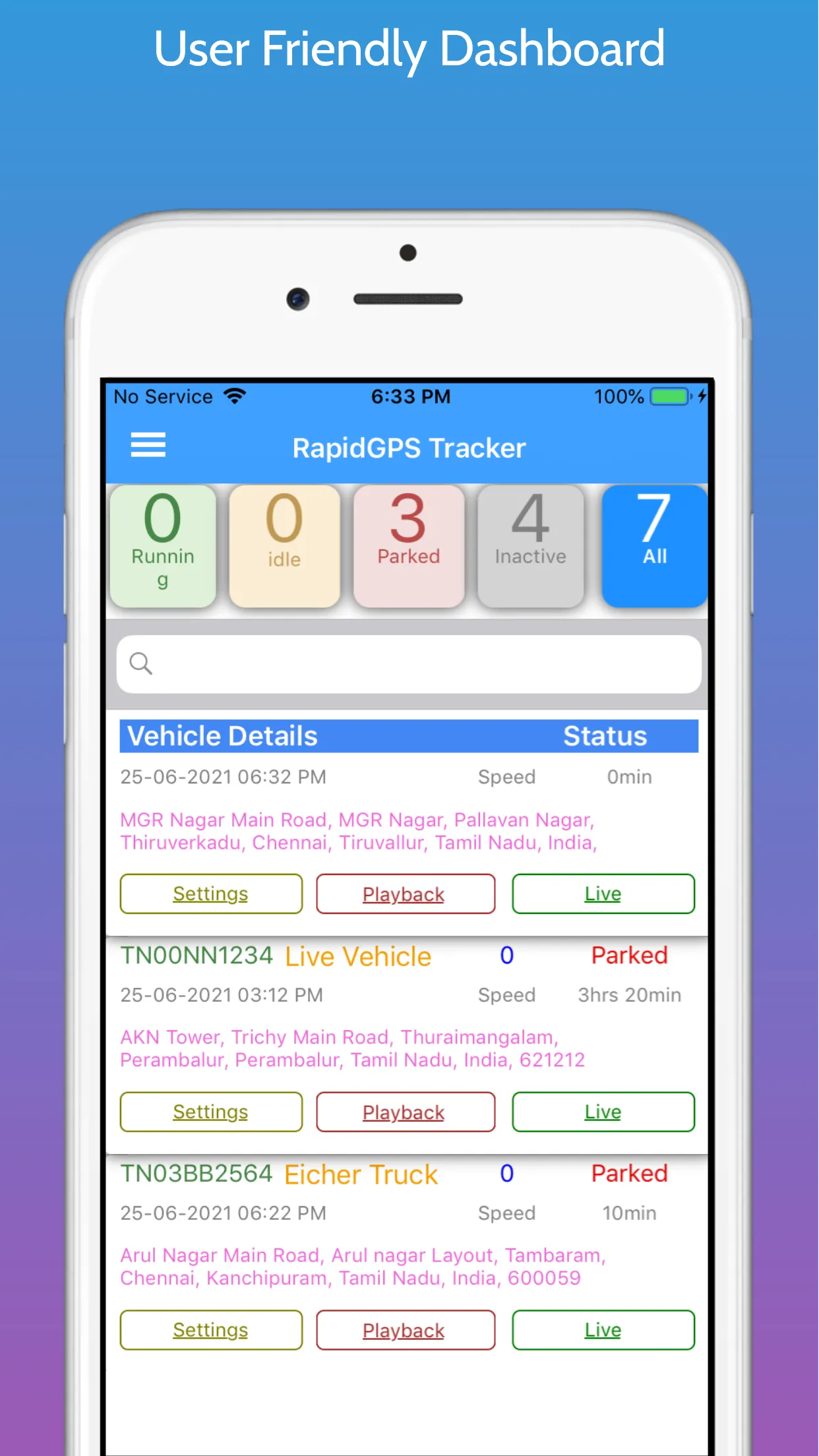 RapidGPS Advanced GPS Tracker | Indus Appstore | Screenshot