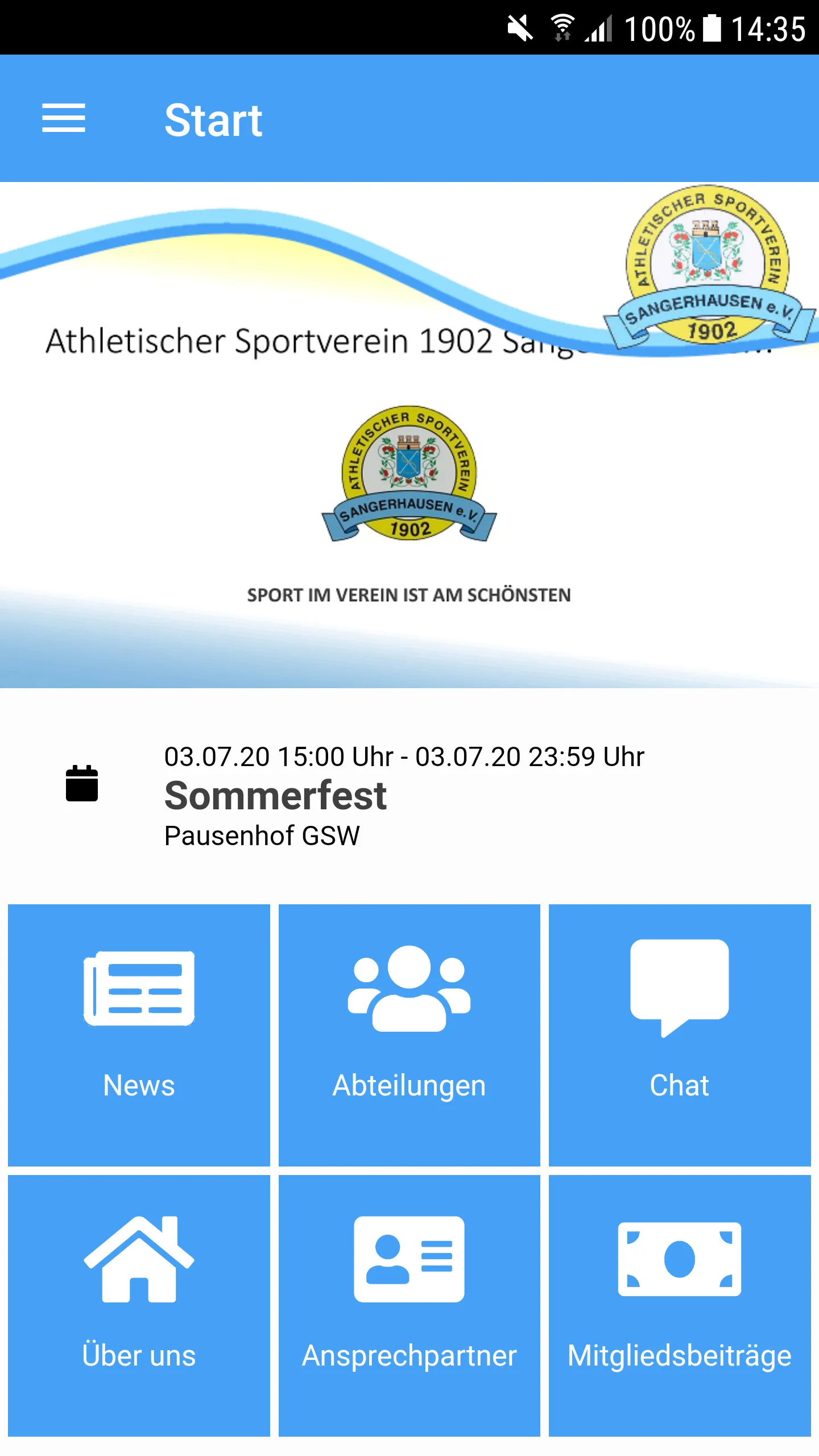 ASV 1902 Sangerhausen e.V. | Indus Appstore | Screenshot