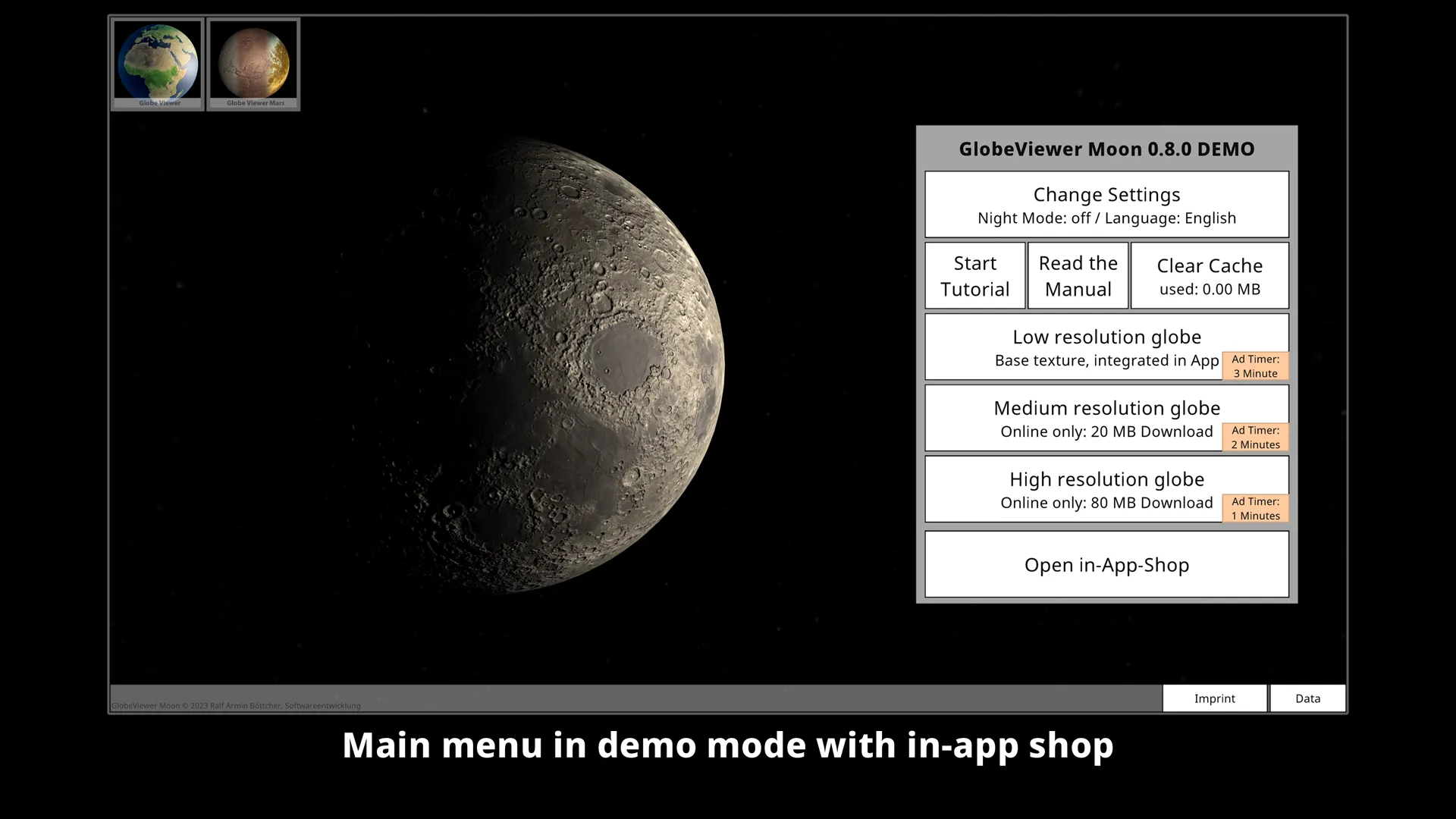 GlobeViewer Moon | Indus Appstore | Screenshot