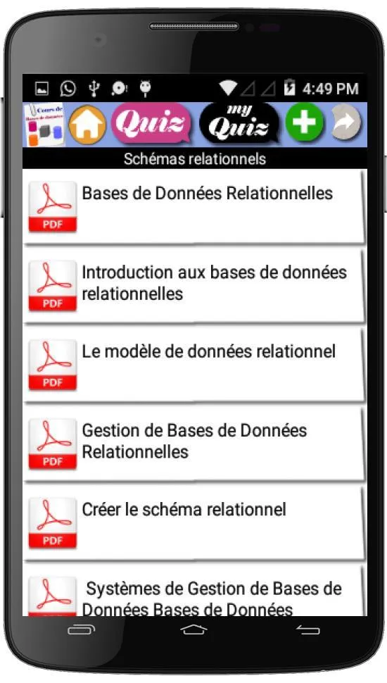 Cours de Bases de Donnees | Indus Appstore | Screenshot