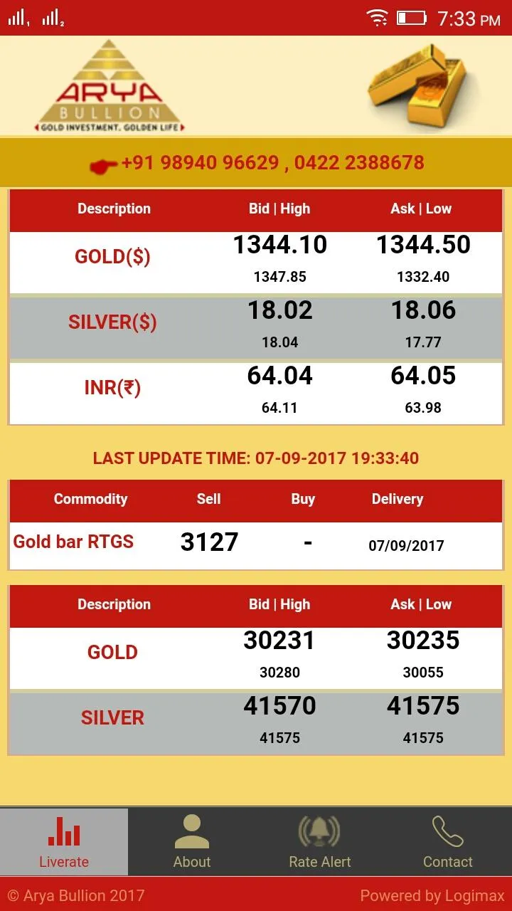 Arya Bullion | Indus Appstore | Screenshot