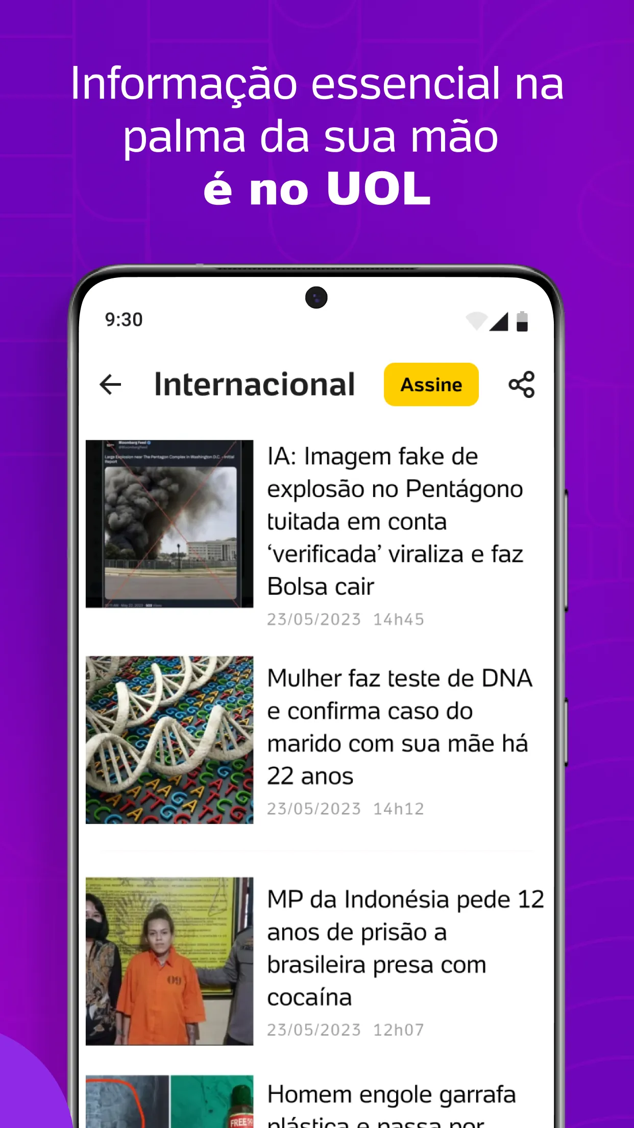 UOL: Notícias de política e + | Indus Appstore | Screenshot