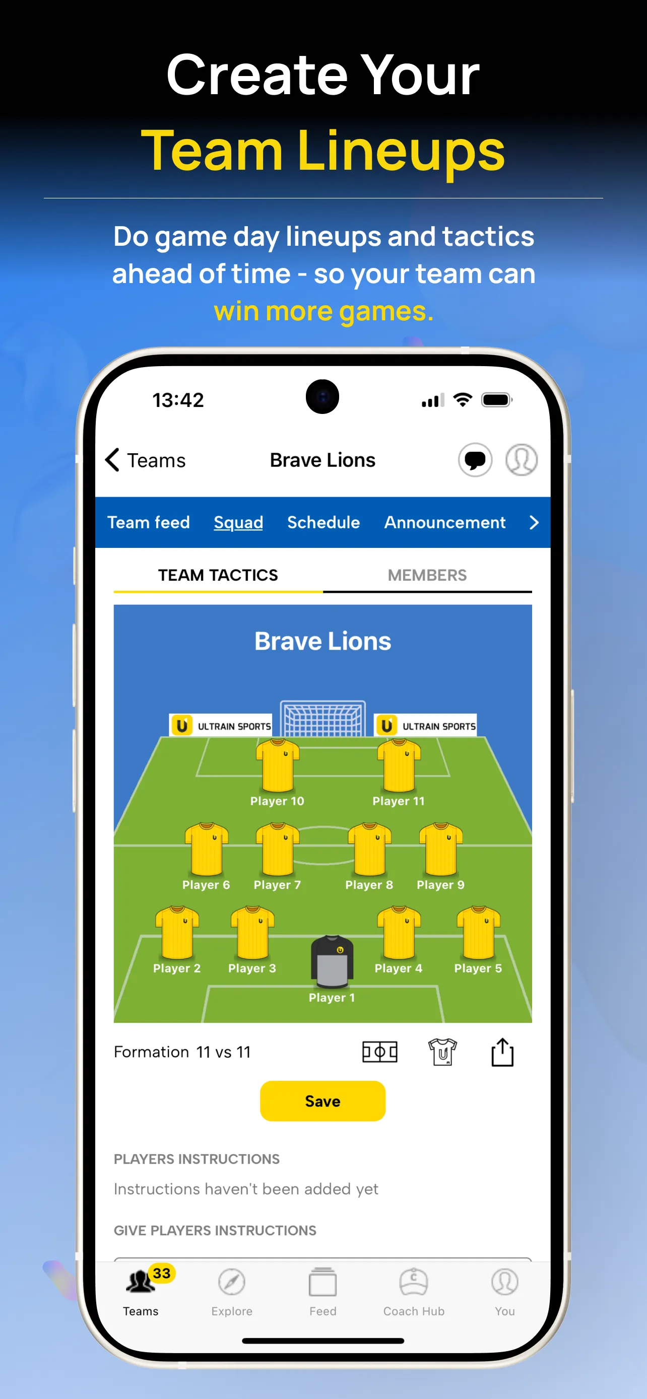 Ultrain: Sport Team Manager | Indus Appstore | Screenshot