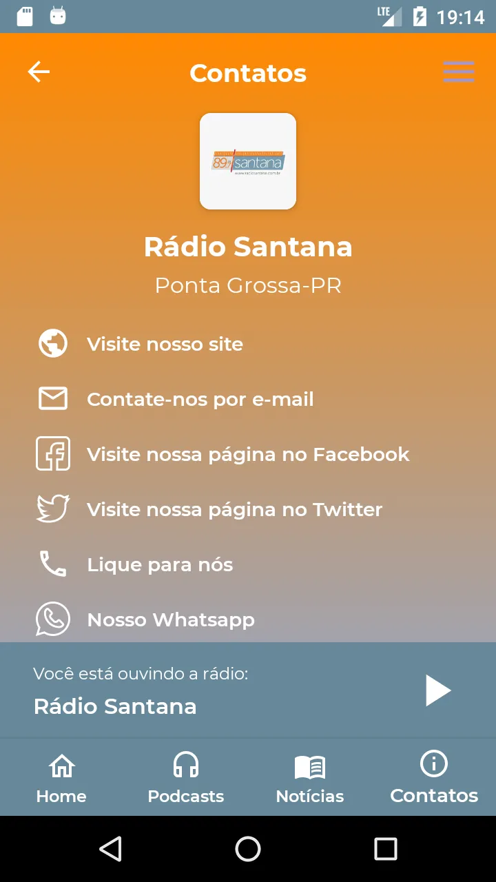 Rádio Santana FM | Indus Appstore | Screenshot