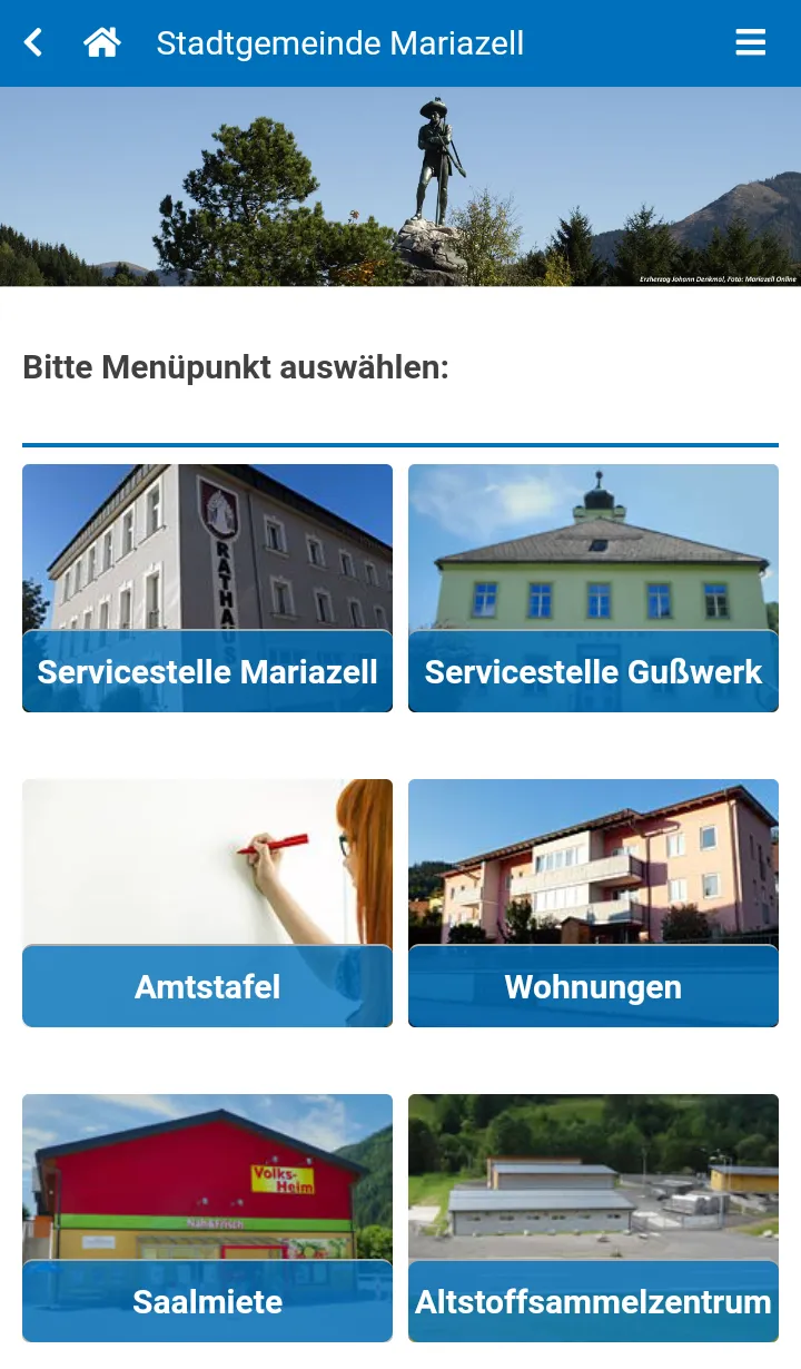 Stadtgemeinde Mariazell | Indus Appstore | Screenshot