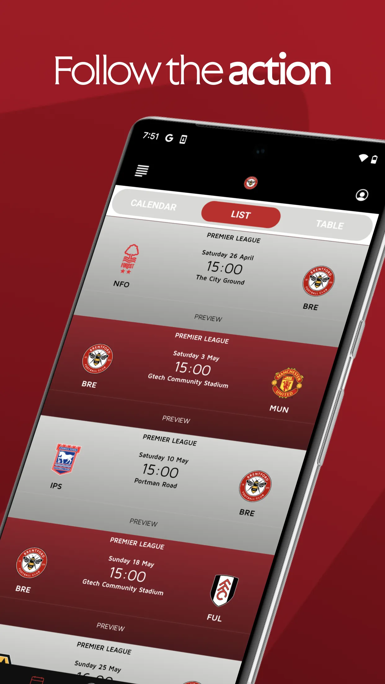 Brentford FC Official | Indus Appstore | Screenshot