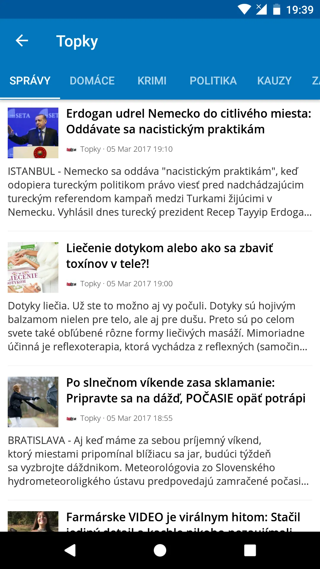 Slovakia News (Správy) | Indus Appstore | Screenshot