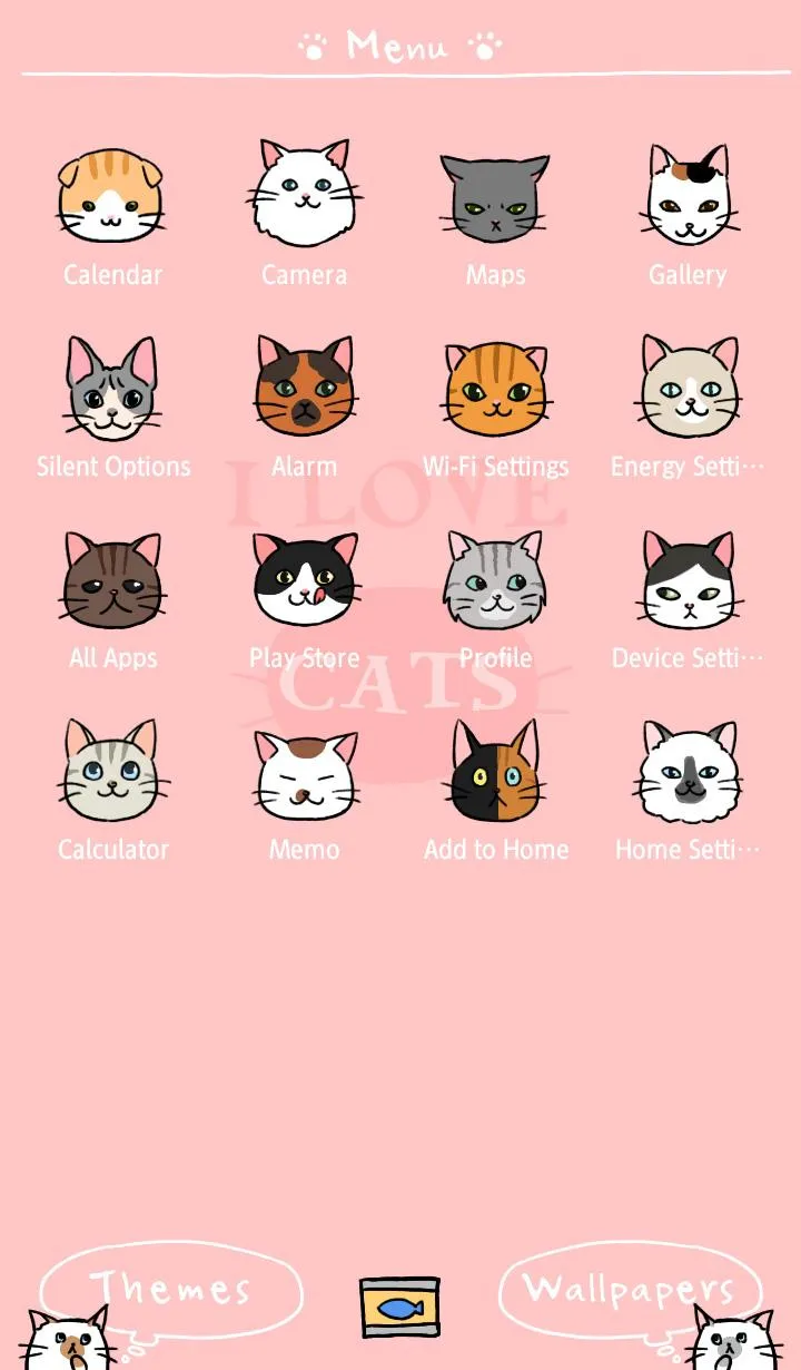 I Love Cats Theme +HOME | Indus Appstore | Screenshot