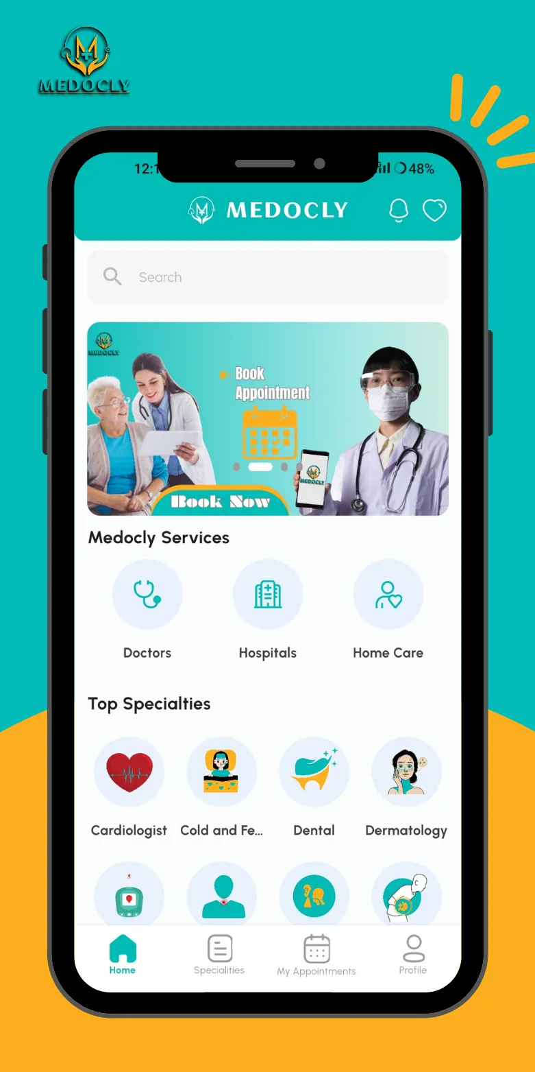 MEDOCLY -  Book Appointments | Indus Appstore | Screenshot