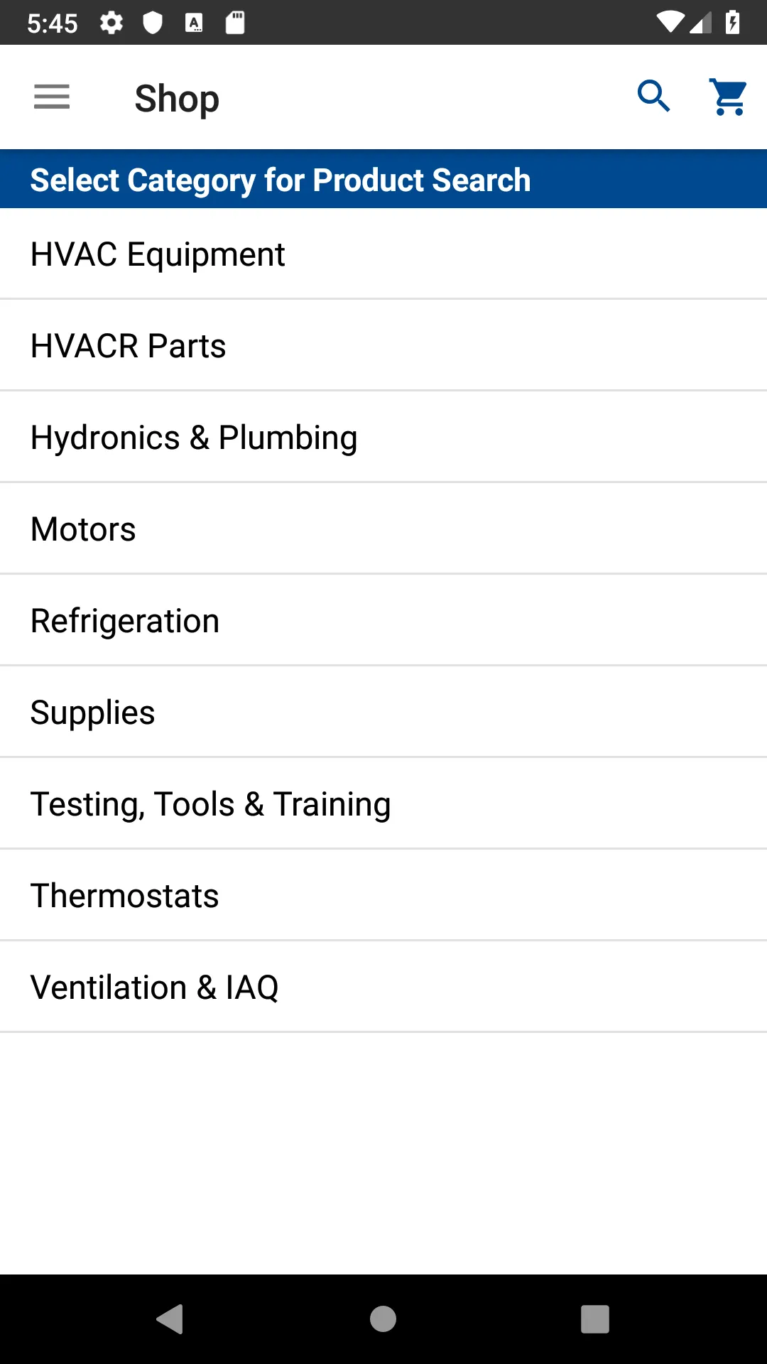 Johnstone Supply OE Touch | Indus Appstore | Screenshot