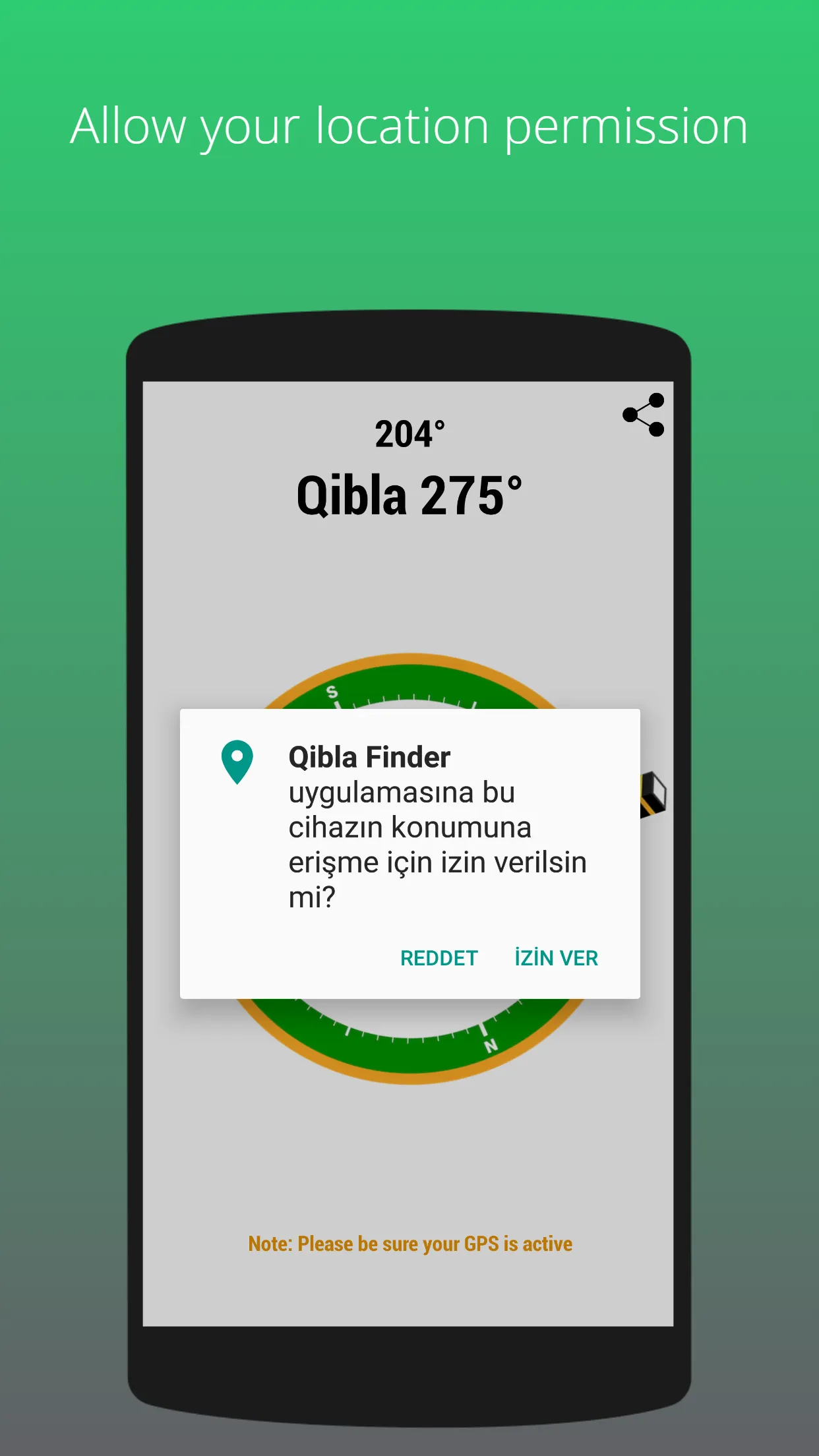 Qibla Direction Compass | Indus Appstore | Screenshot