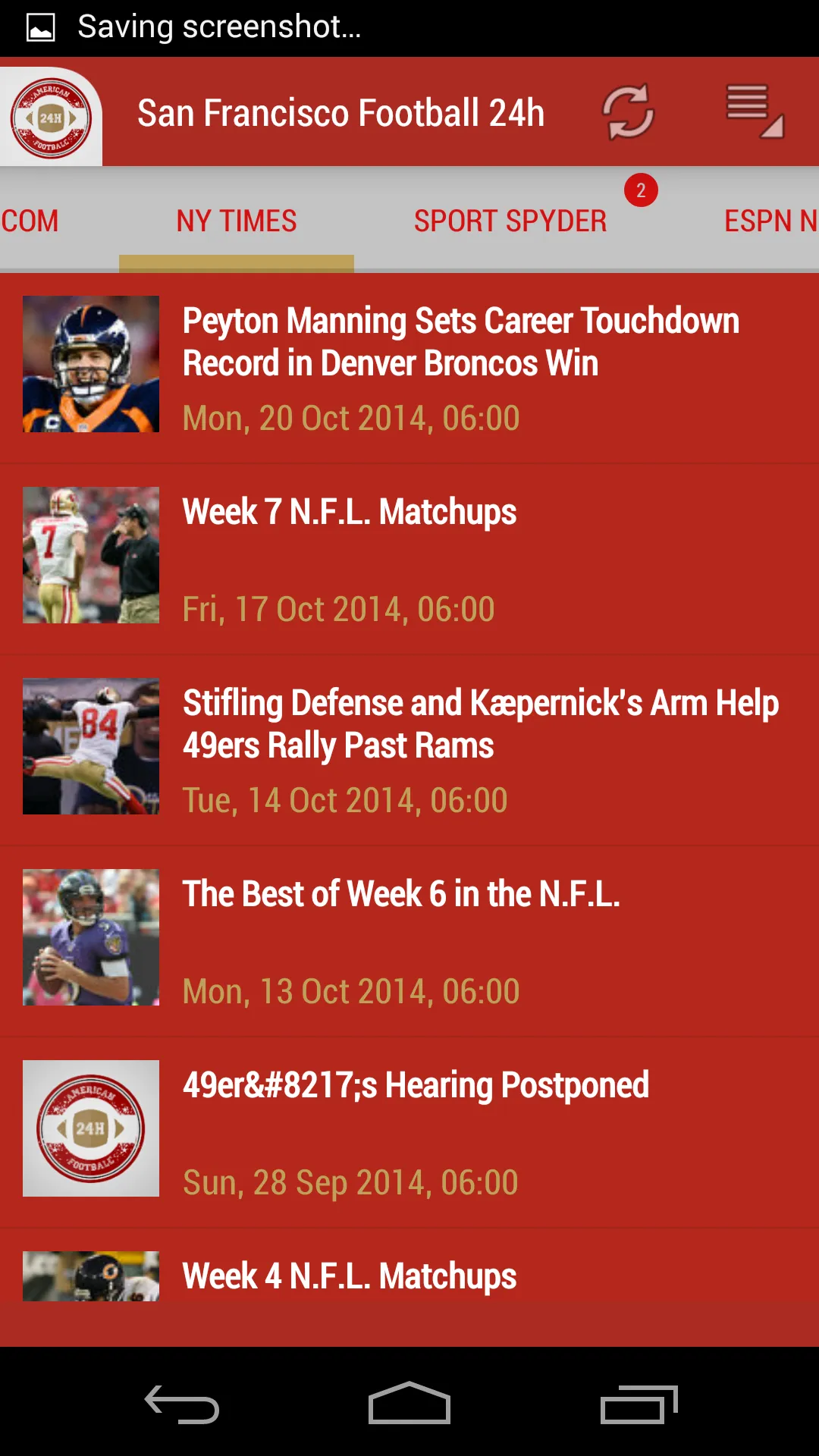 San Francisco Football 24h | Indus Appstore | Screenshot