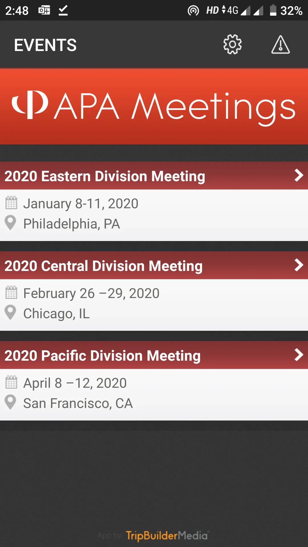 APA Meetings 2024 | Indus Appstore | Screenshot