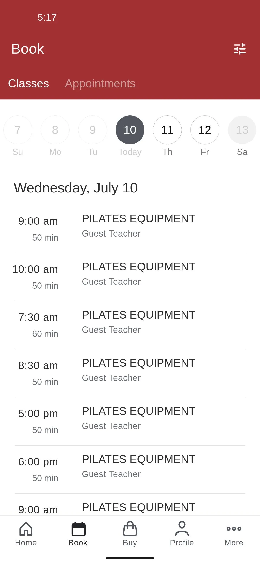 Red Zen Pilates | Indus Appstore | Screenshot