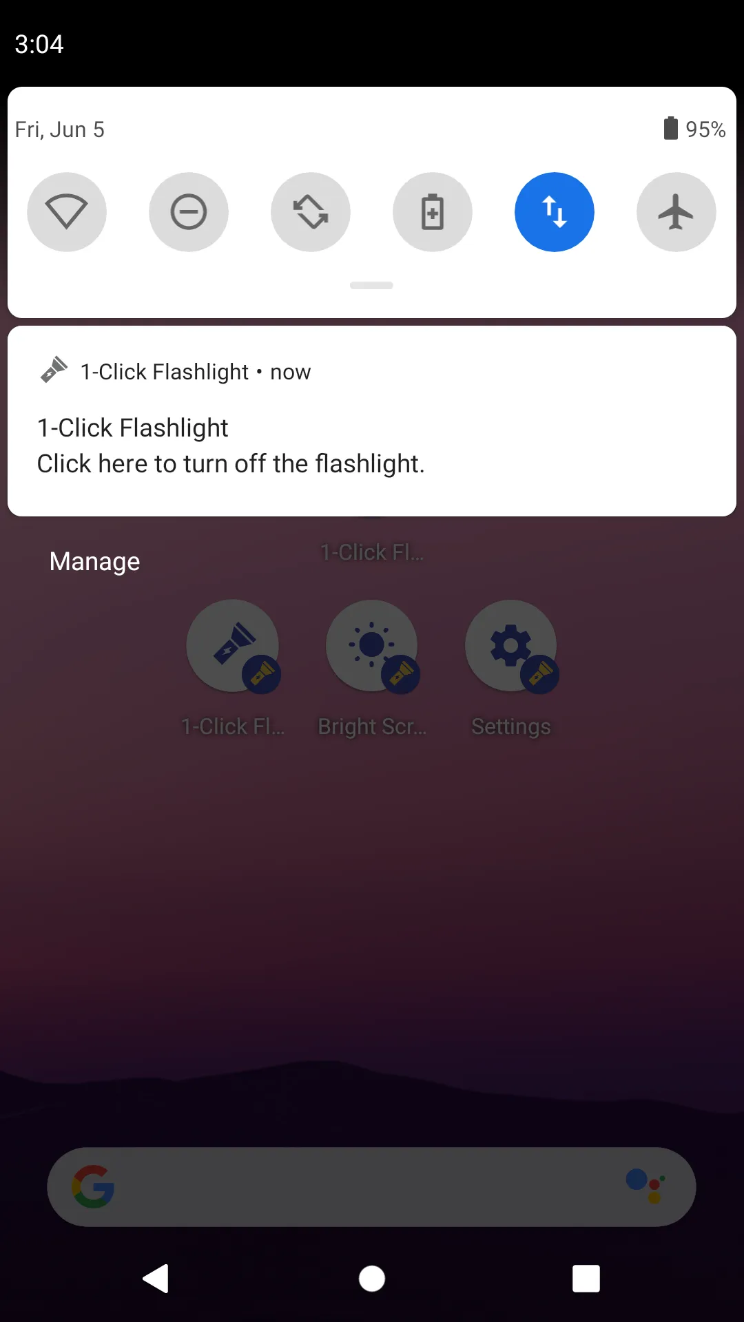 One Click Flashlight | Indus Appstore | Screenshot