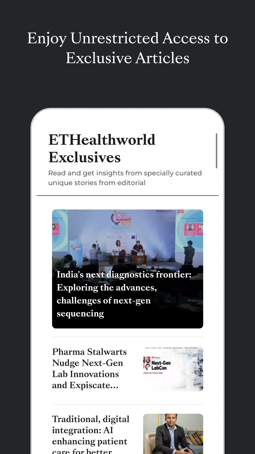 ETHealthWorld | Indus Appstore | Screenshot