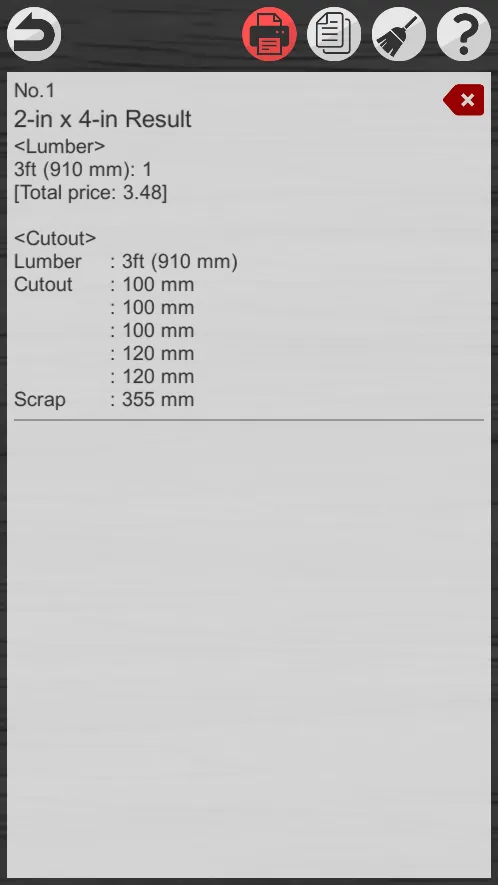 Cutout Calculator - DIY Tool | Indus Appstore | Screenshot