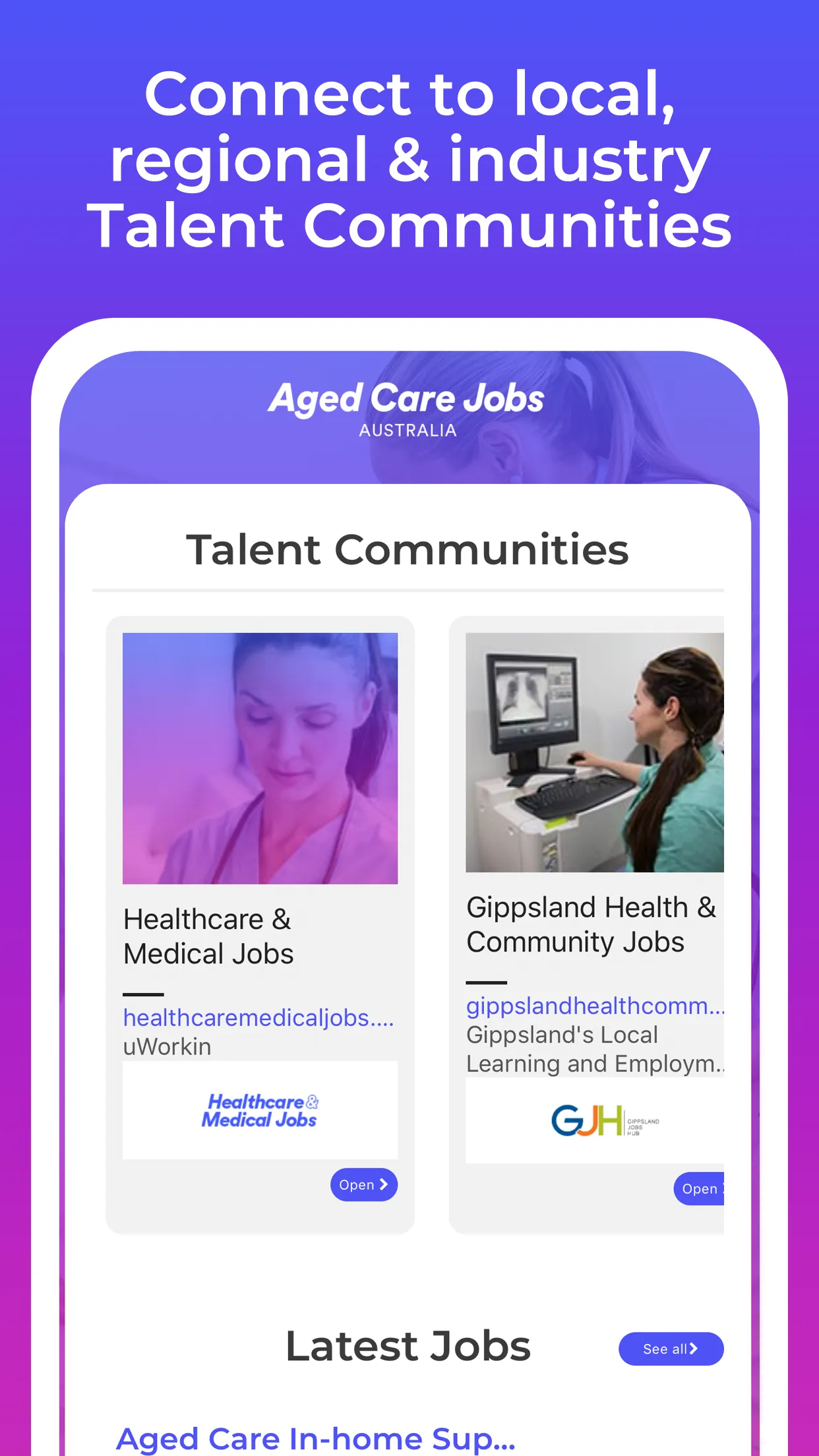 Aged Care Jobs Australia | Indus Appstore | Screenshot