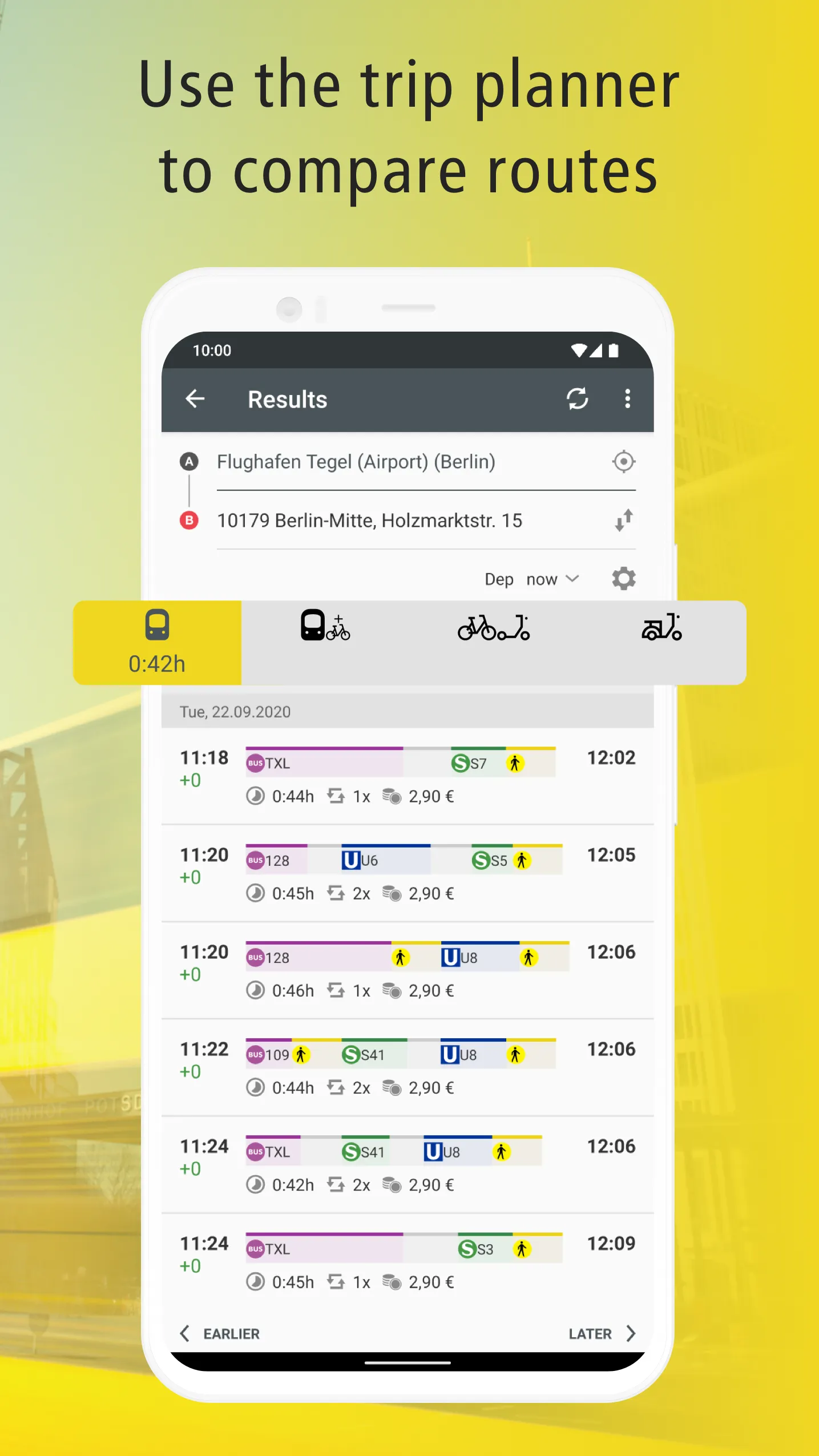 BVG Fahrinfo: Route planner | Indus Appstore | Screenshot