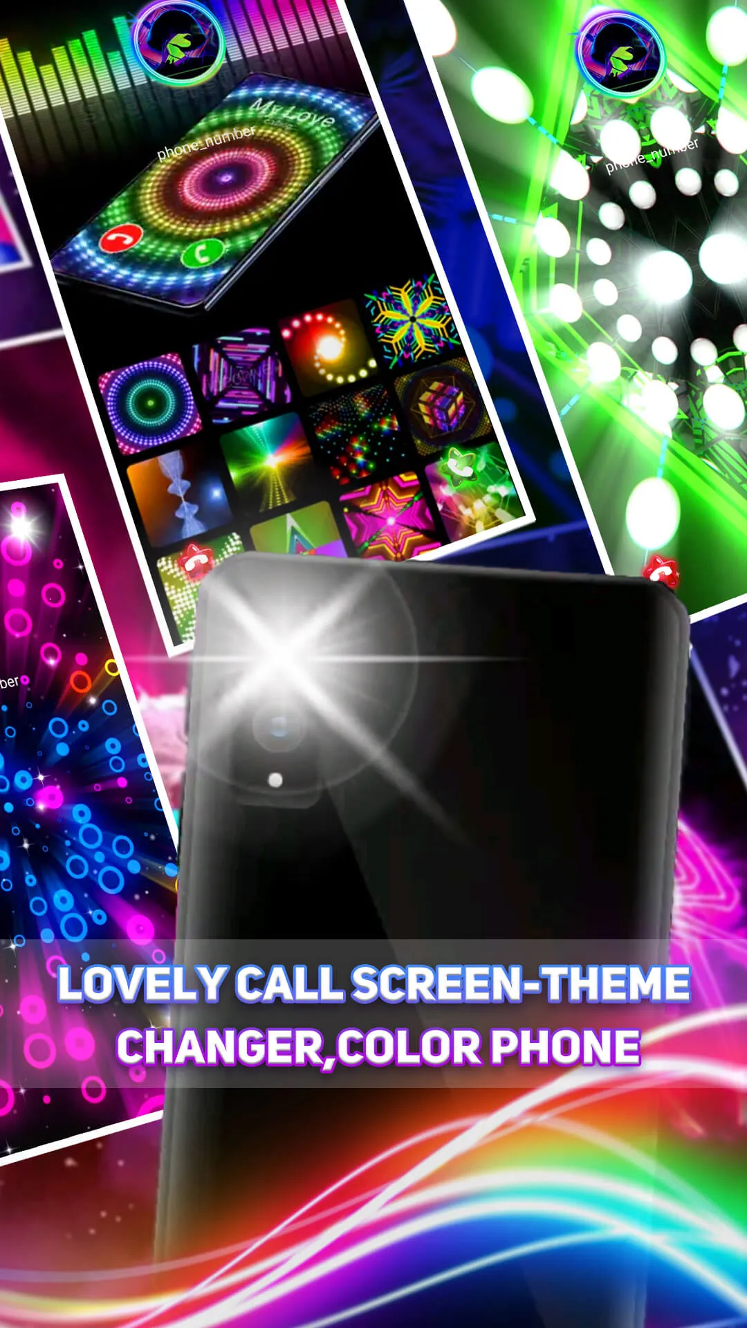 Lovely Call Screen-Color Phone | Indus Appstore | Screenshot