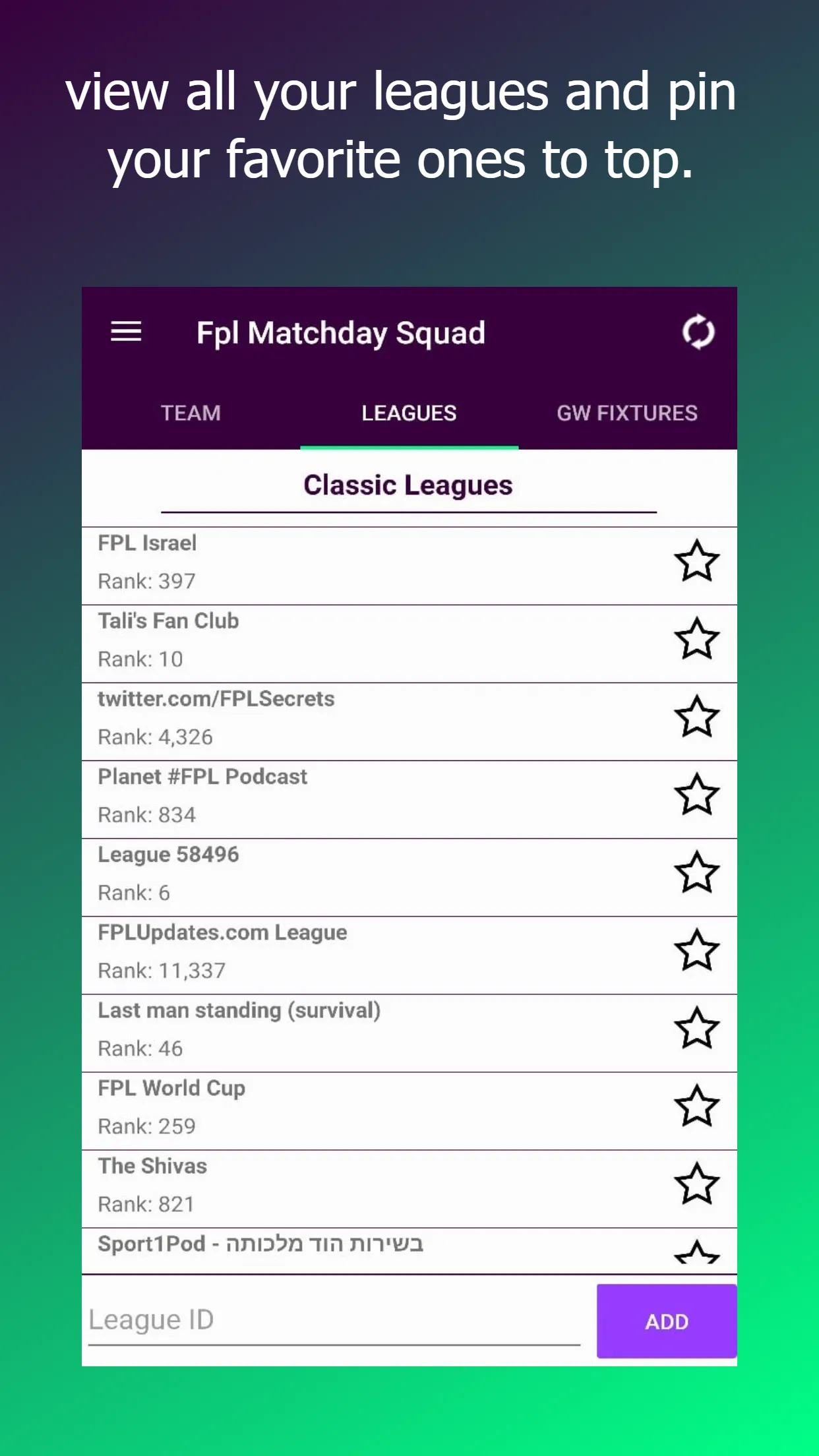 FPL Matchday Live! | Indus Appstore | Screenshot