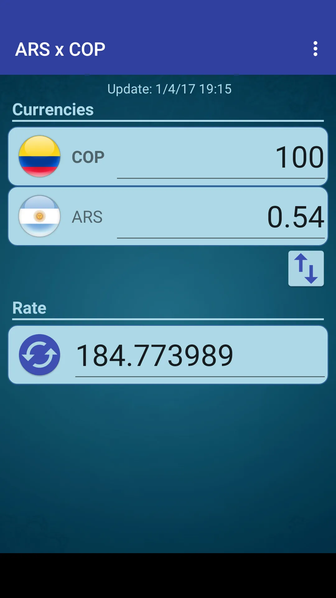 Argentine Peso x Colombia Peso | Indus Appstore | Screenshot