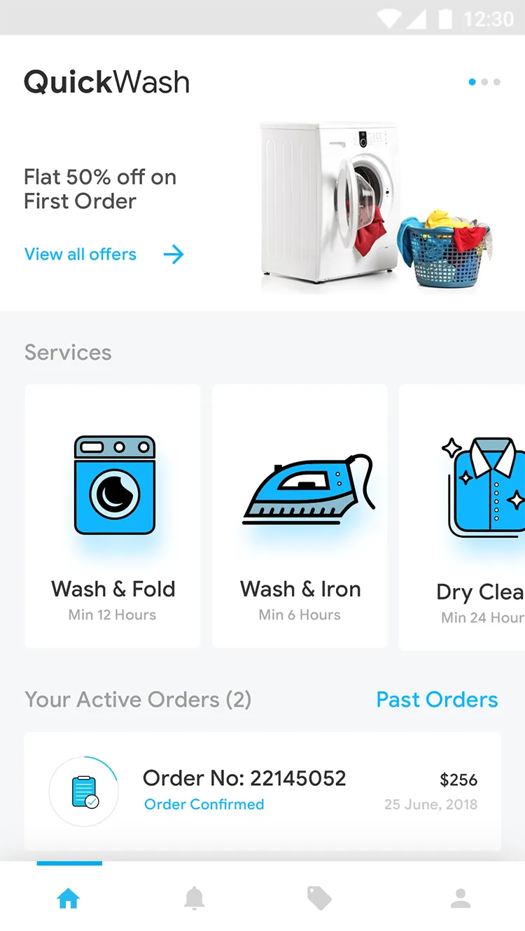 Laundry User - Template | Indus Appstore | Screenshot