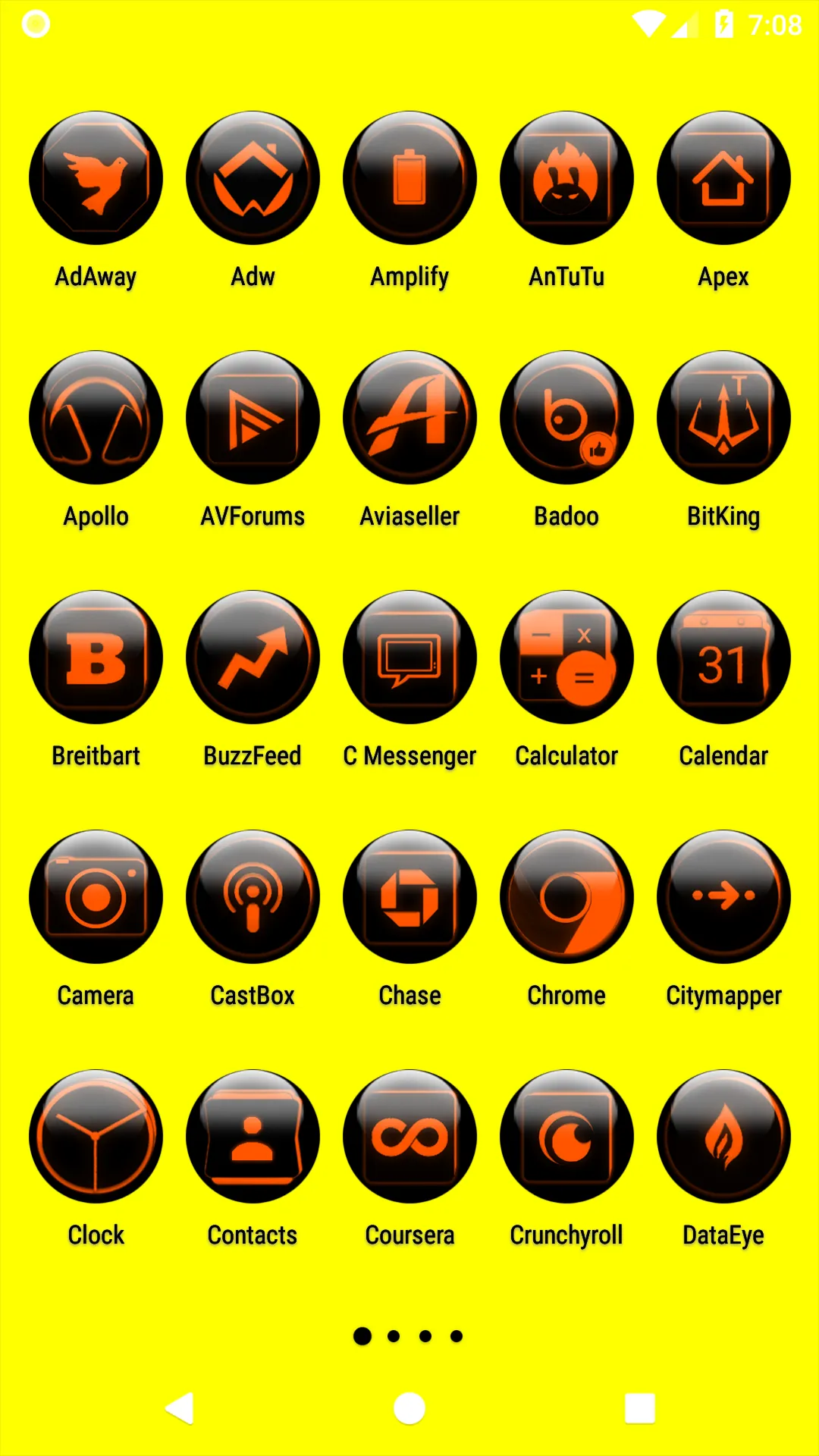 Orange Glass Orb Icon Pack | Indus Appstore | Screenshot