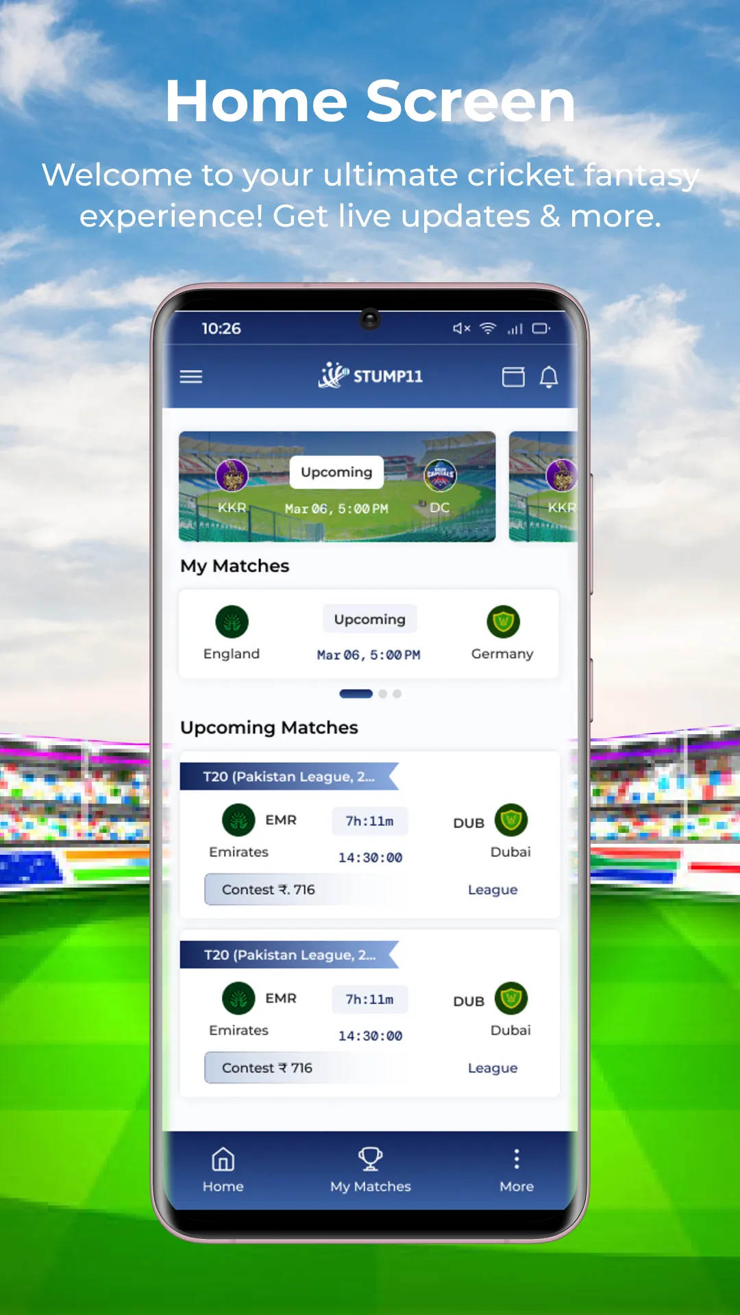 STUMP11: Fantasy Cricket App | Indus Appstore | Screenshot