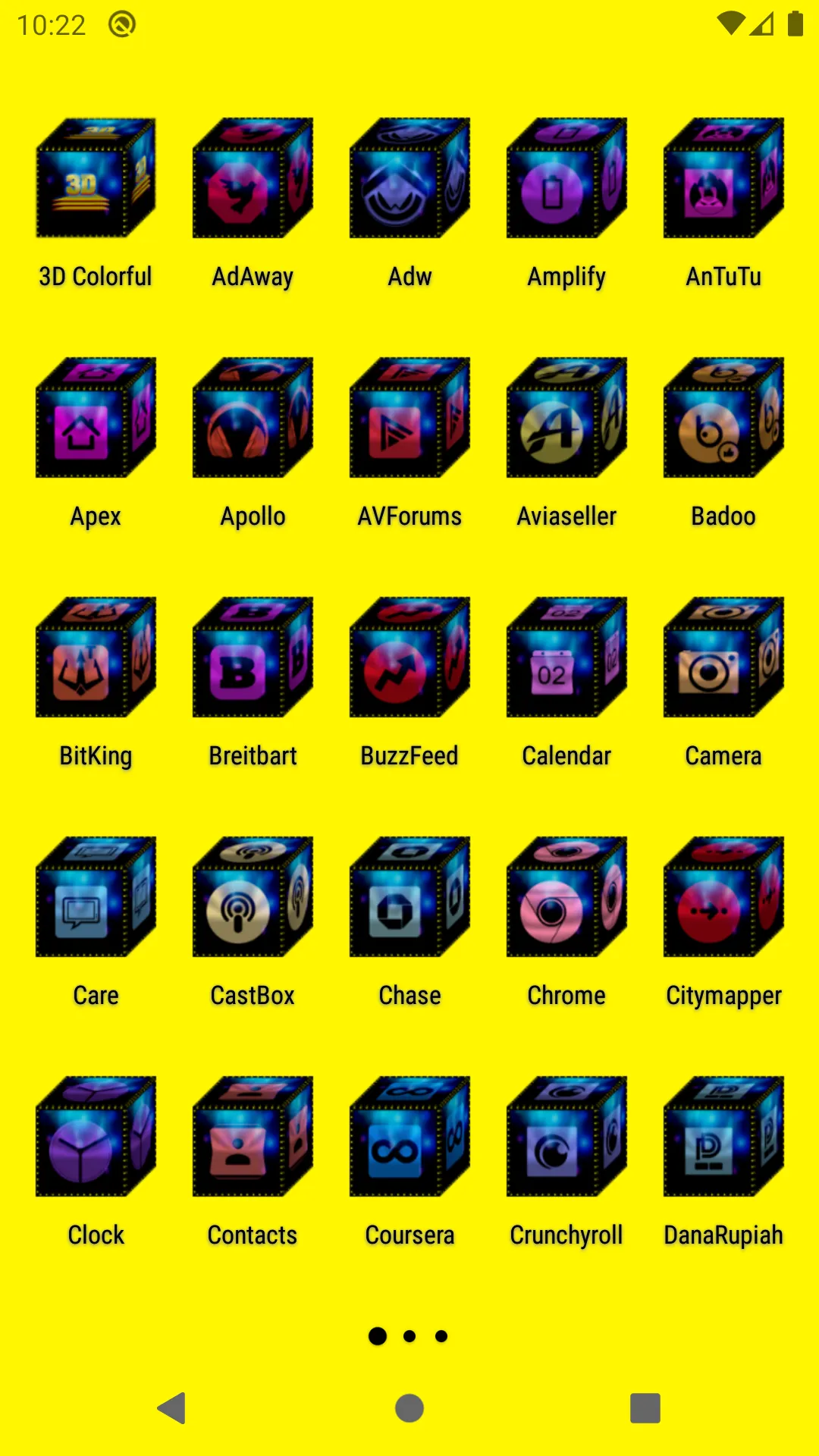 3D Colorful Icon Pack | Indus Appstore | Screenshot