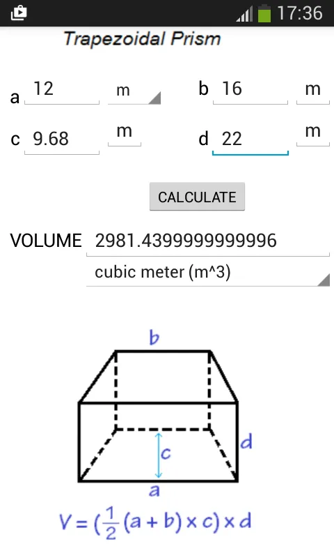 Volume Calculator | Indus Appstore | Screenshot