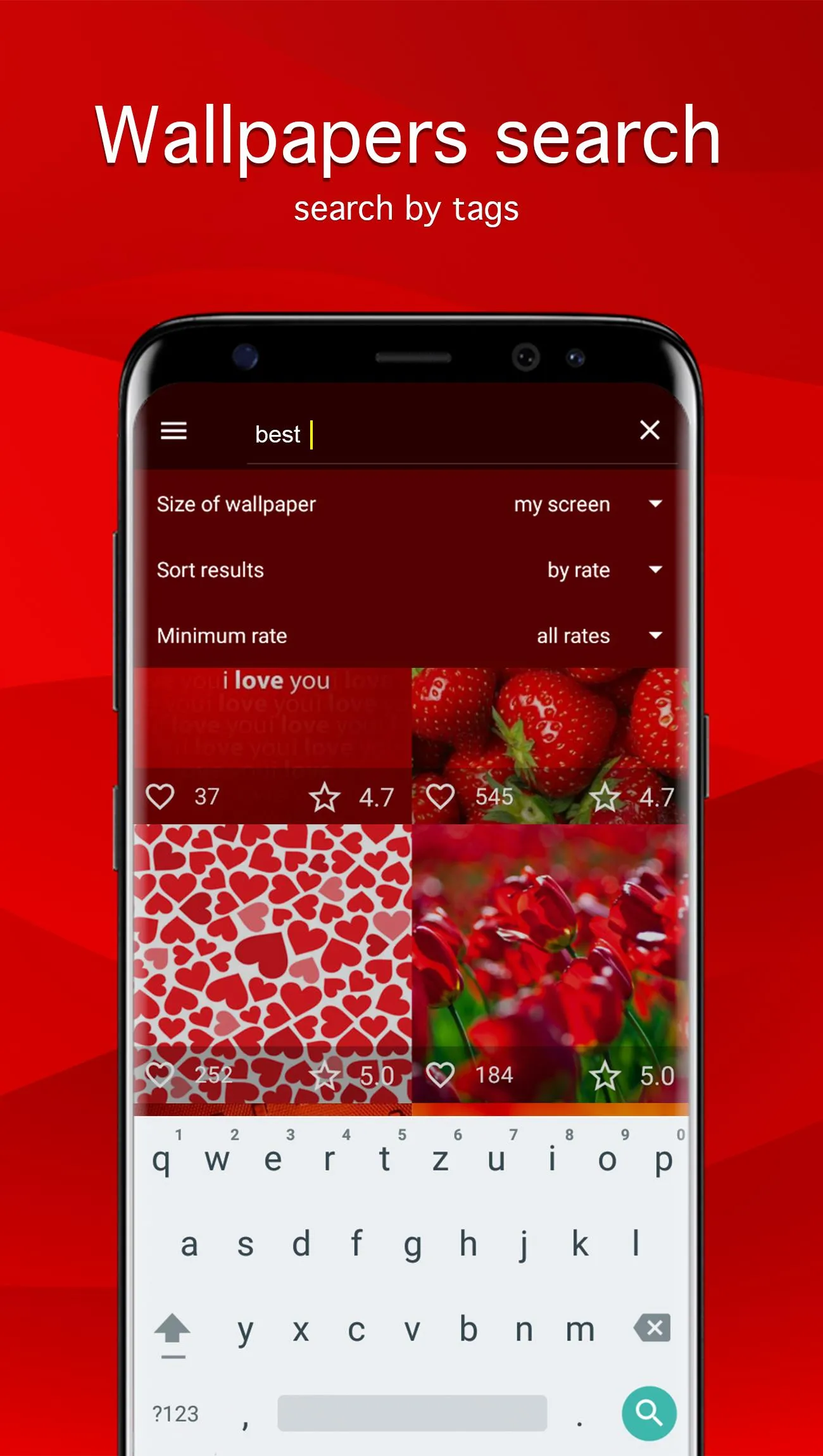 Red Wallpapers 4K | Indus Appstore | Screenshot