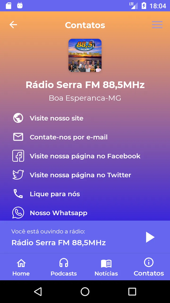 Rádio Serra da Boa Esperança | Indus Appstore | Screenshot