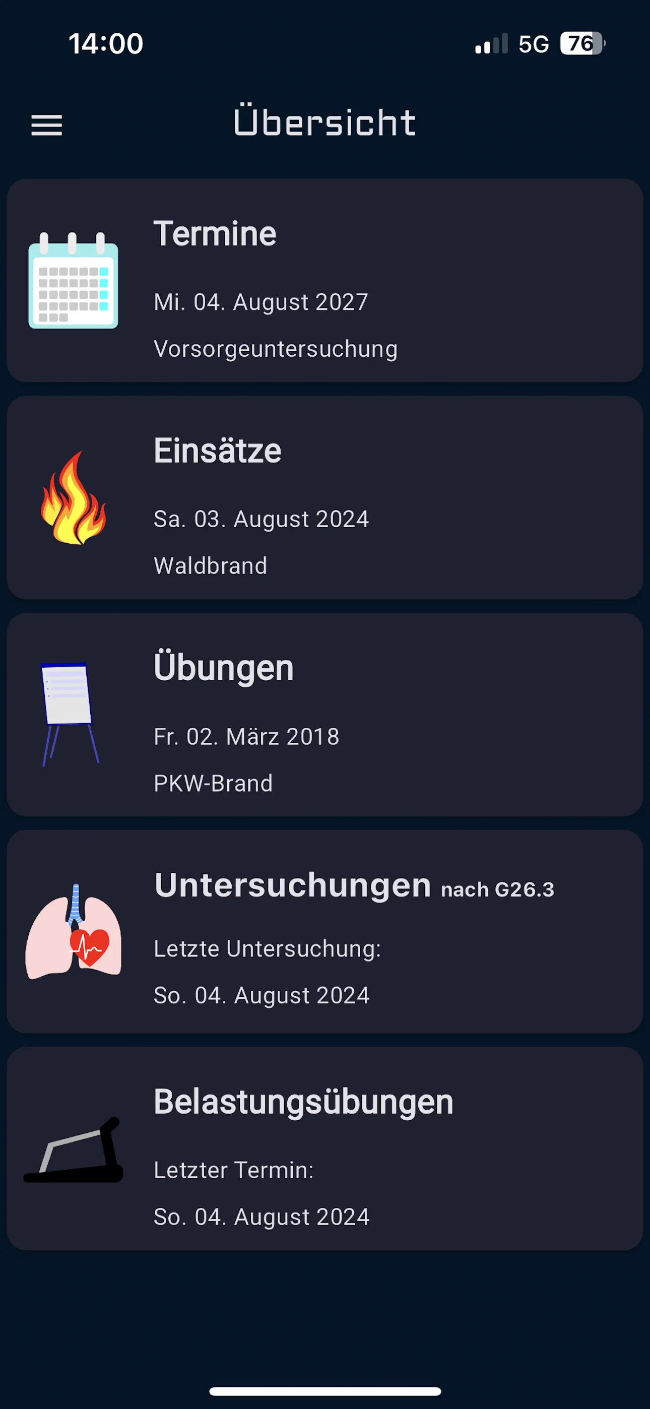 Atemschutz - Tagebuch | Indus Appstore | Screenshot