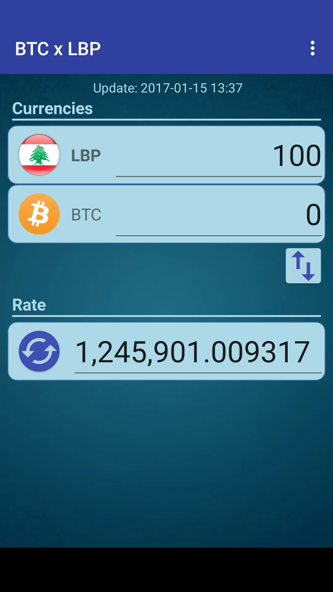 Bitcoin x Lebanese Pound | Indus Appstore | Screenshot