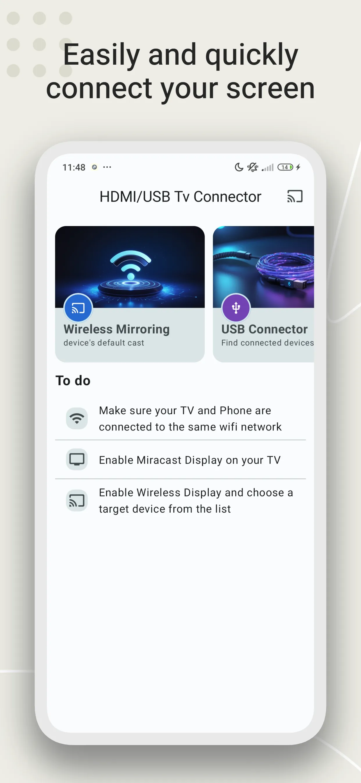 HDMI/USB Tv Connector | Indus Appstore | Screenshot