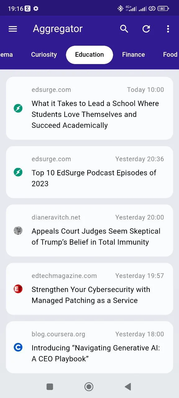 Aggregator News - RSS Reader | Indus Appstore | Screenshot