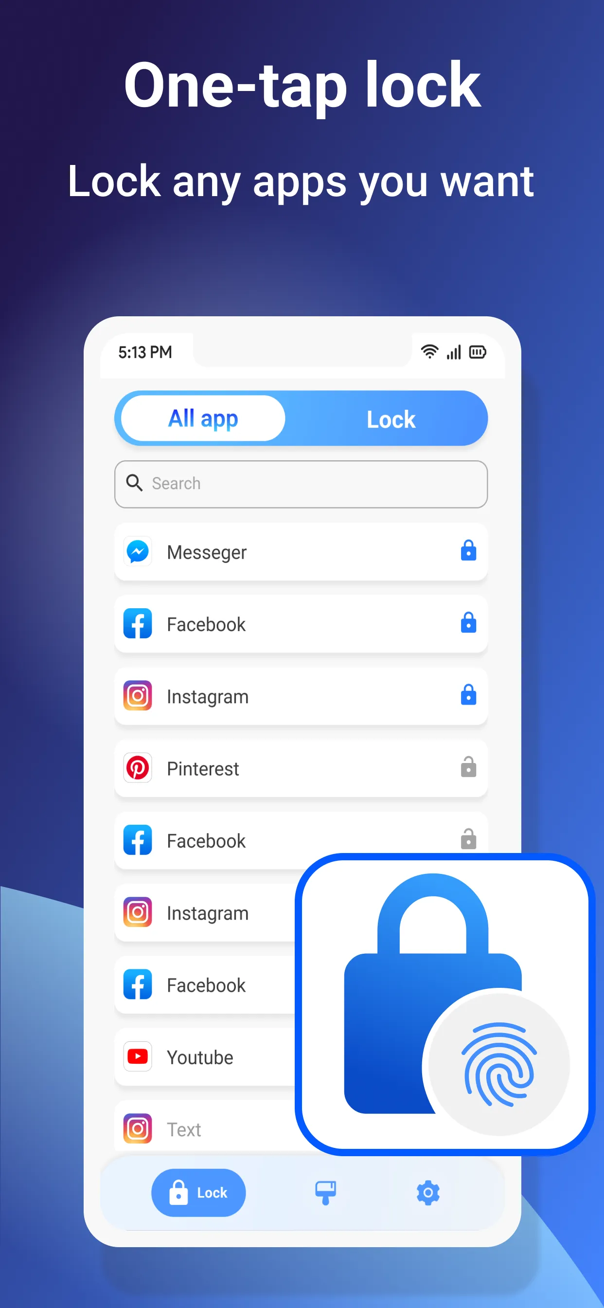 Applock - Fingerprint Lock Pro | Indus Appstore | Screenshot