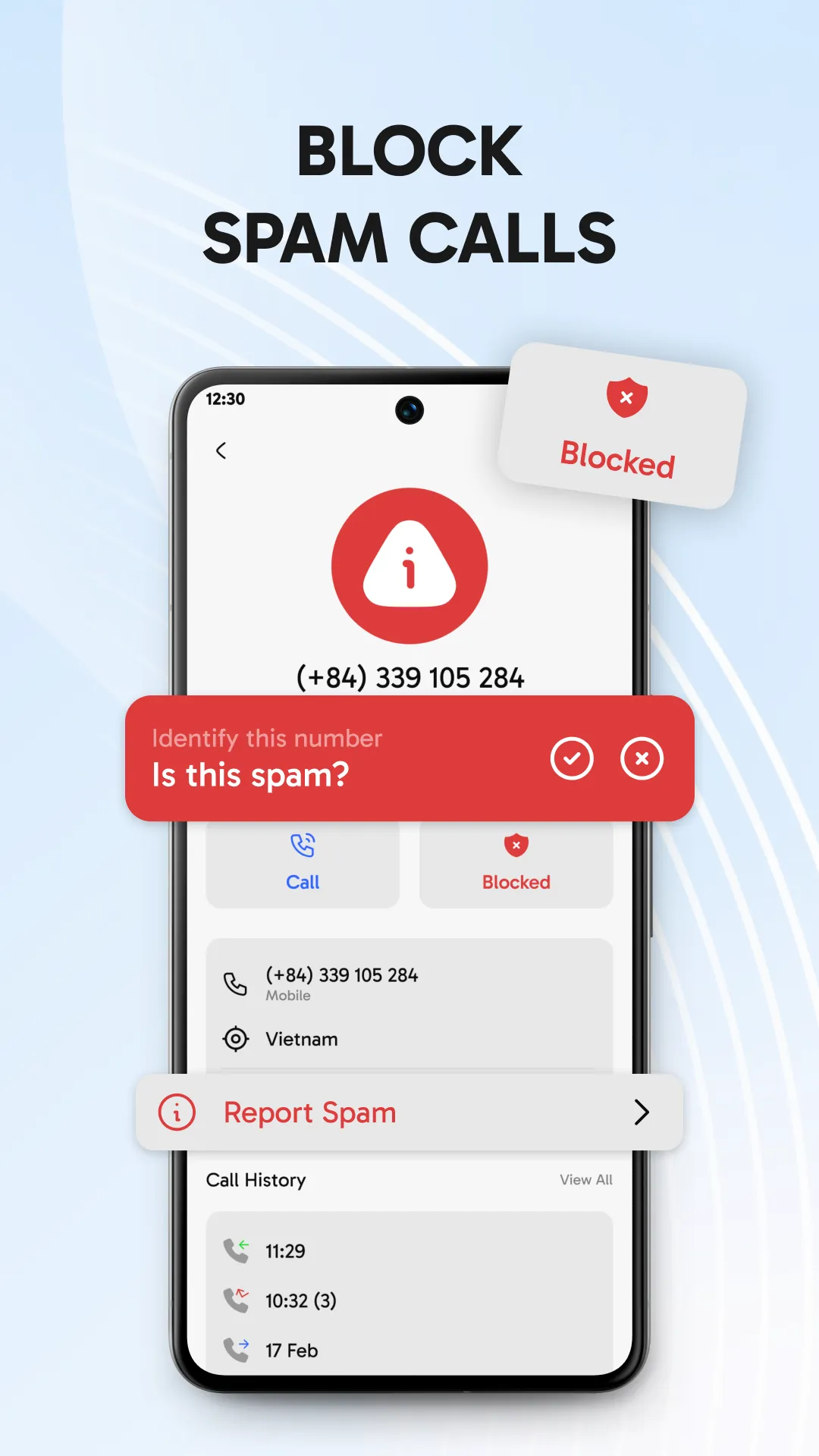 Caller ID: Spam Call Blocker | Indus Appstore | Screenshot