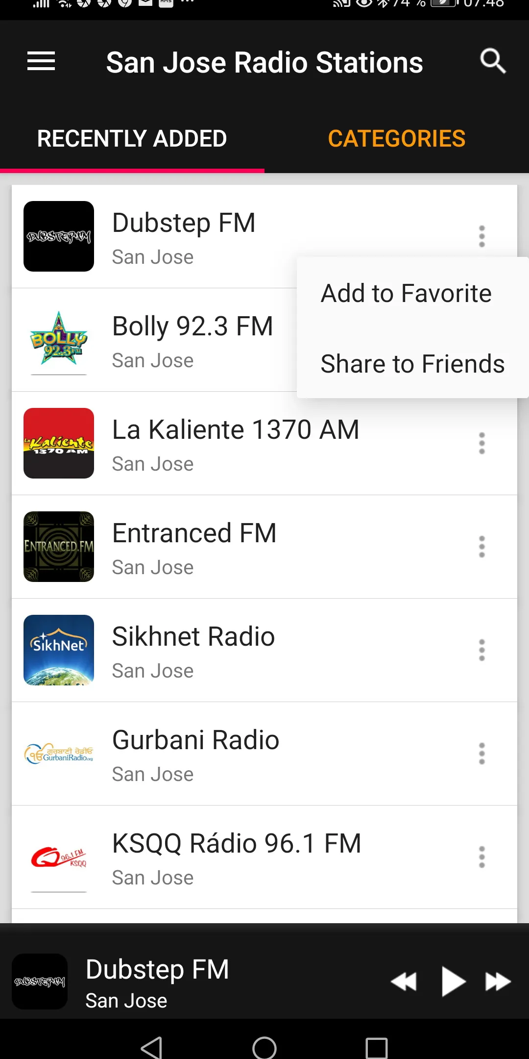 San José Radio Stations - USA | Indus Appstore | Screenshot