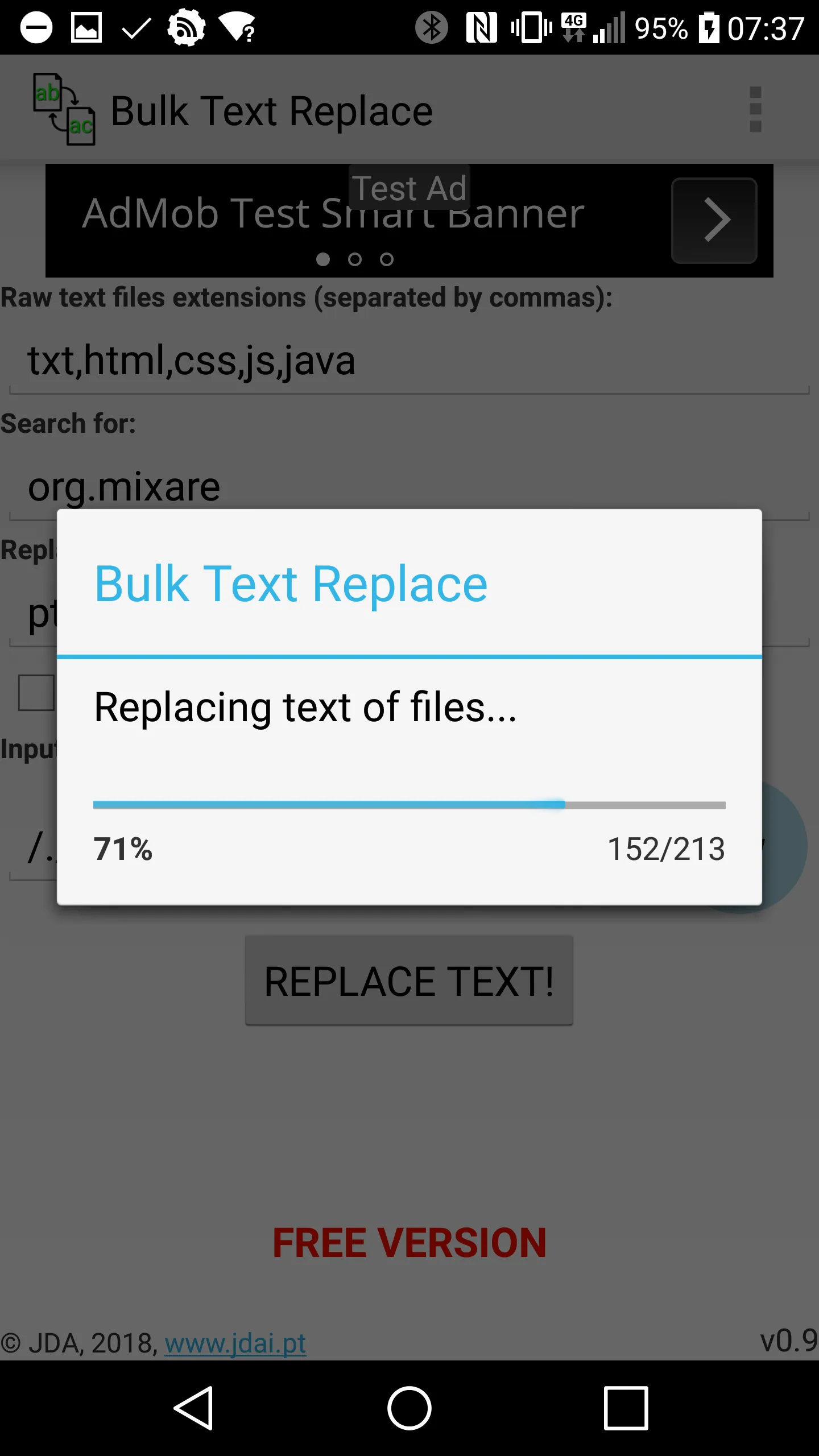 Bulk Text Replace | Indus Appstore | Screenshot