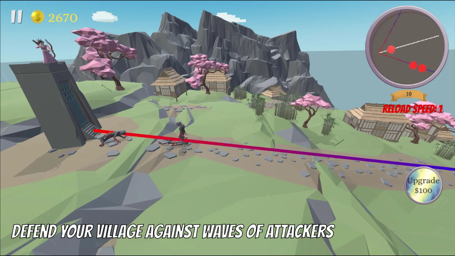 Onna-Musha 3D Archer Castle De | Indus Appstore | Screenshot