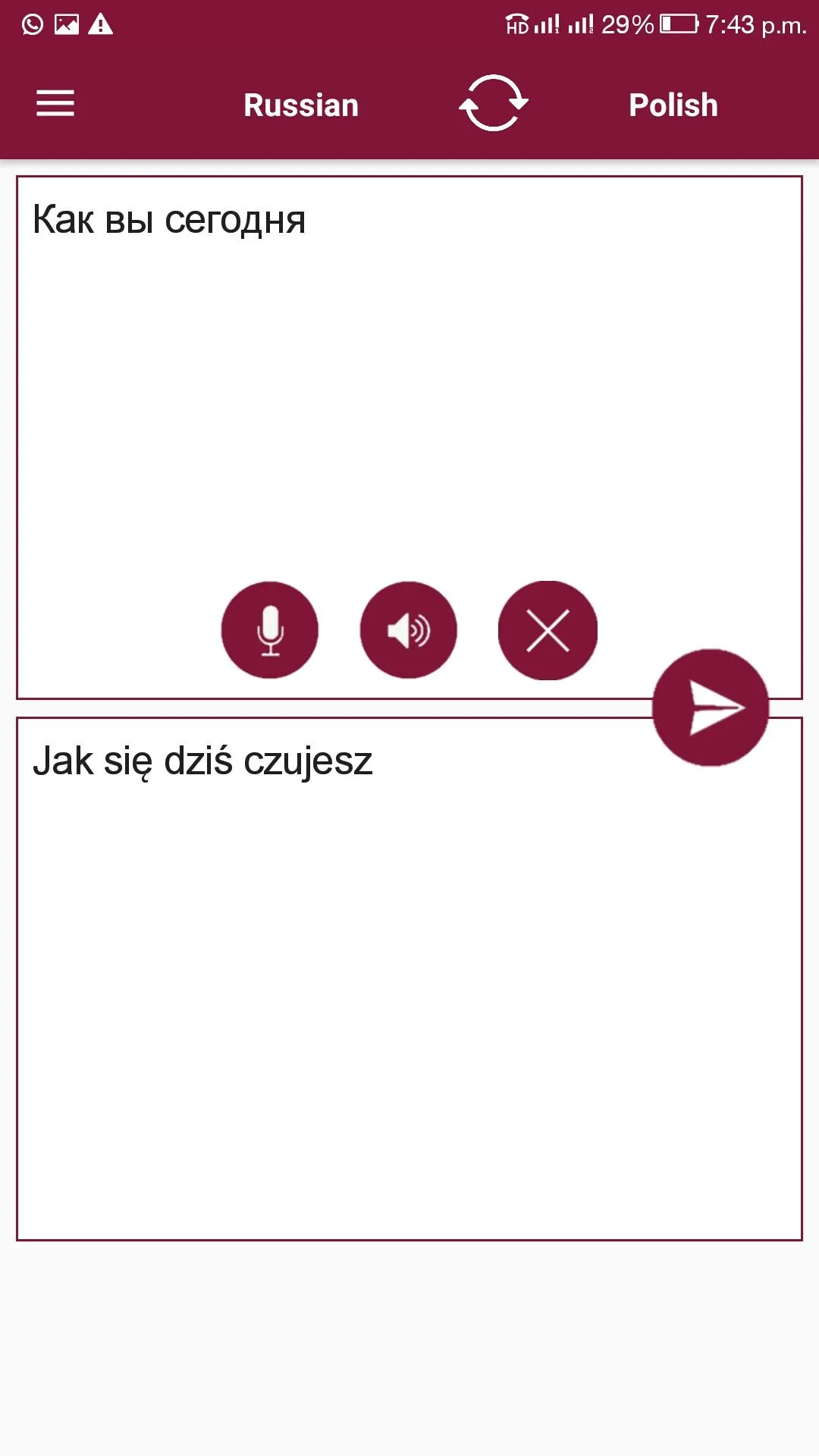 Polish - Russian Translator | Indus Appstore | Screenshot