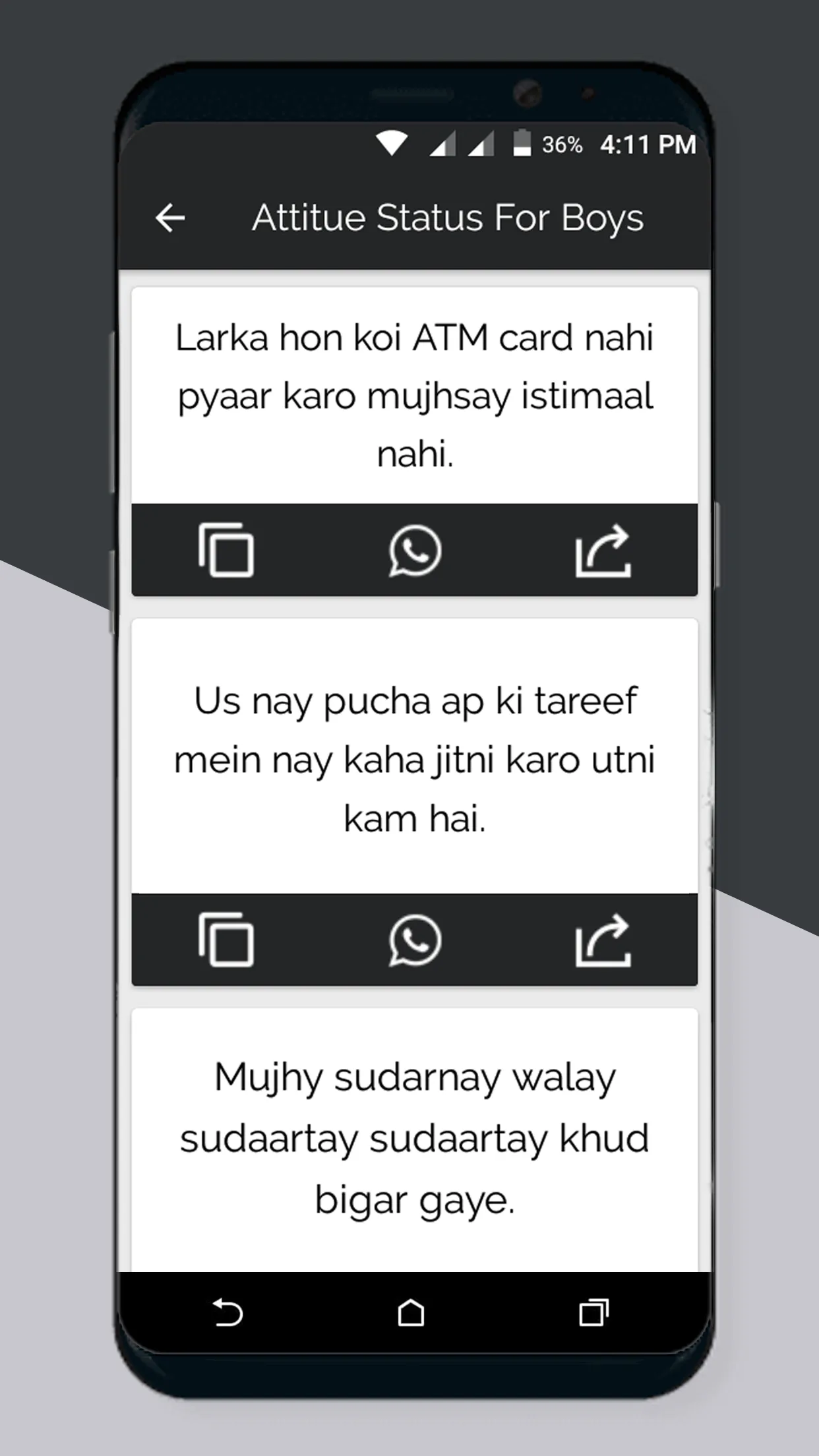 Attitude Status 2024 | Indus Appstore | Screenshot