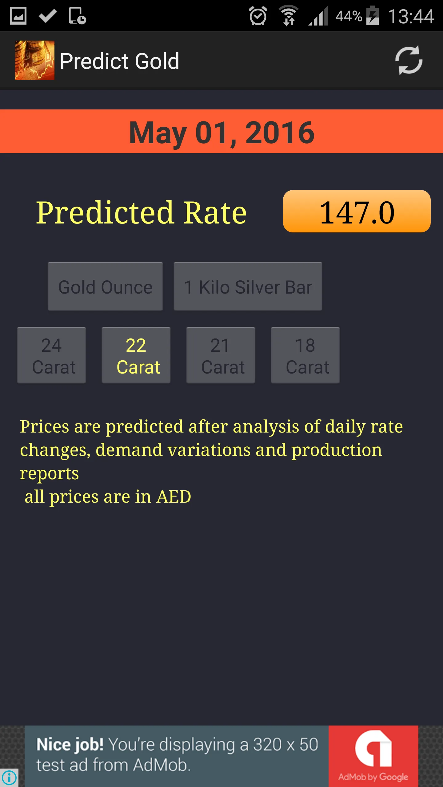 Tomorrow Gold Price Dubai UAE | Indus Appstore | Screenshot