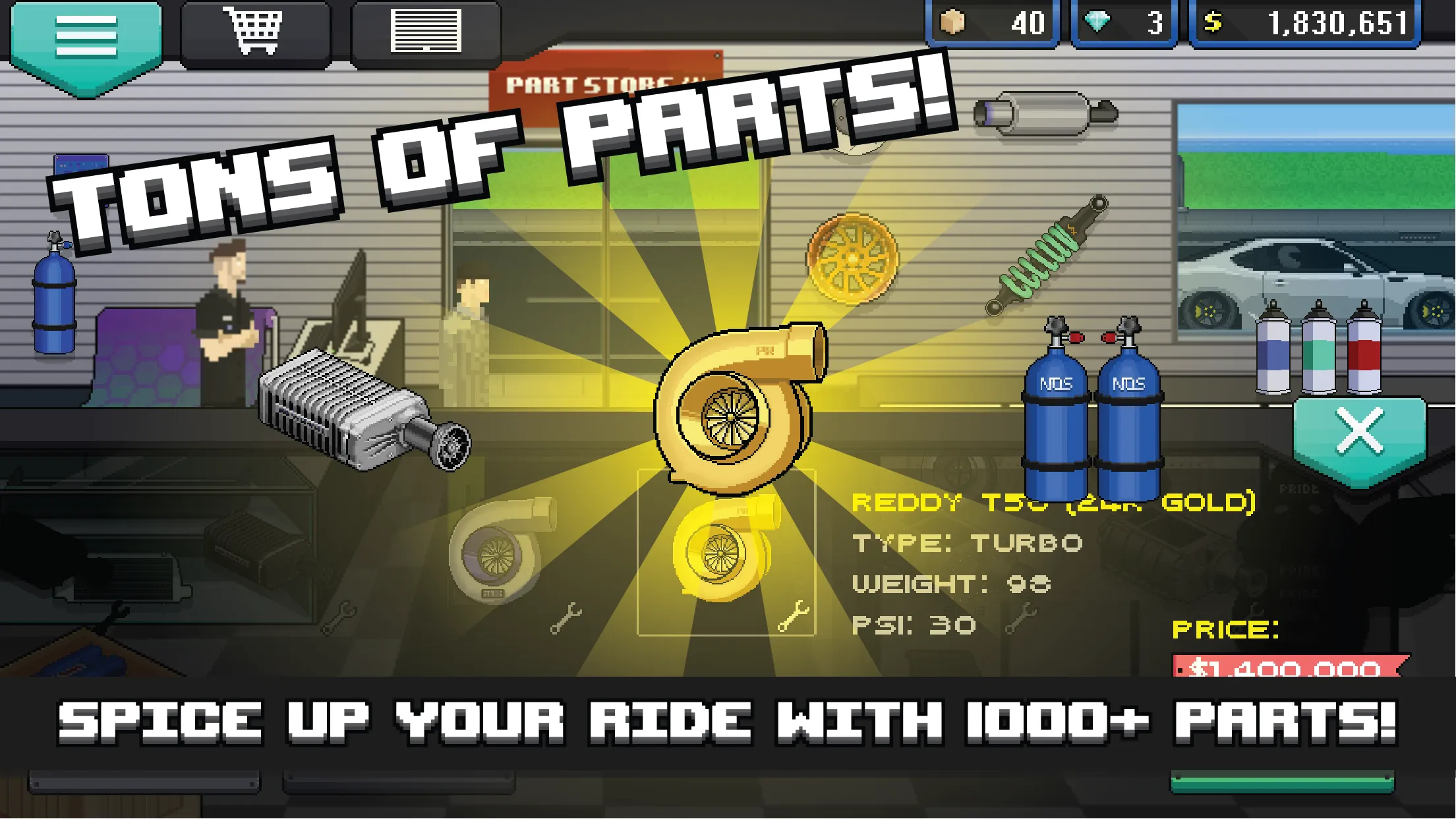 Pixel Car Racer | Indus Appstore | Screenshot