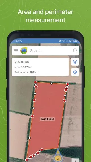 GPS. Fields. Area Measure | Indus Appstore | Screenshot